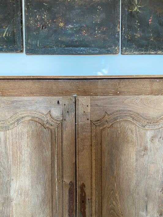 French Bleached Wood Cabinet