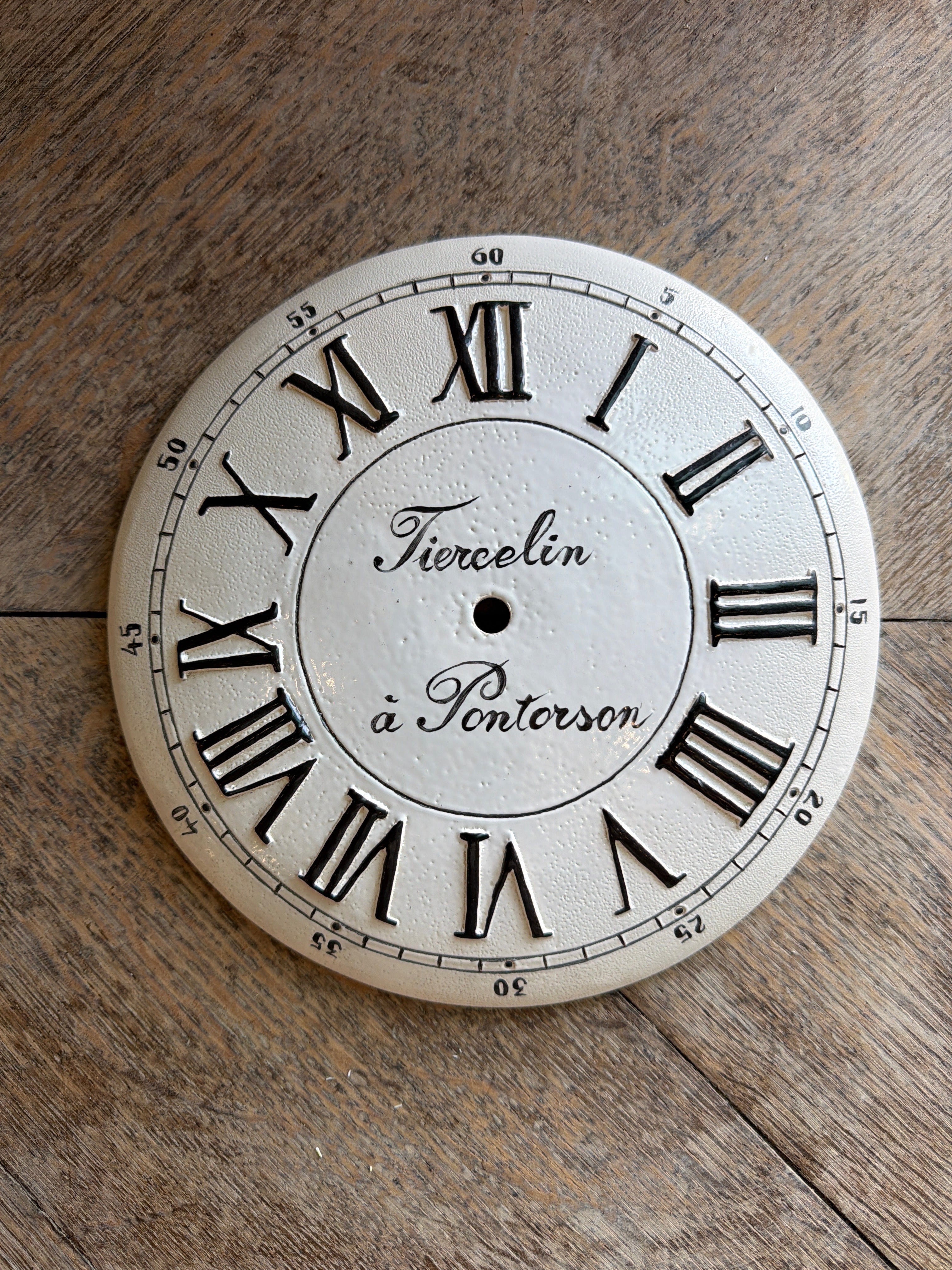 Enamel/Copper/Ceramic Clock Face