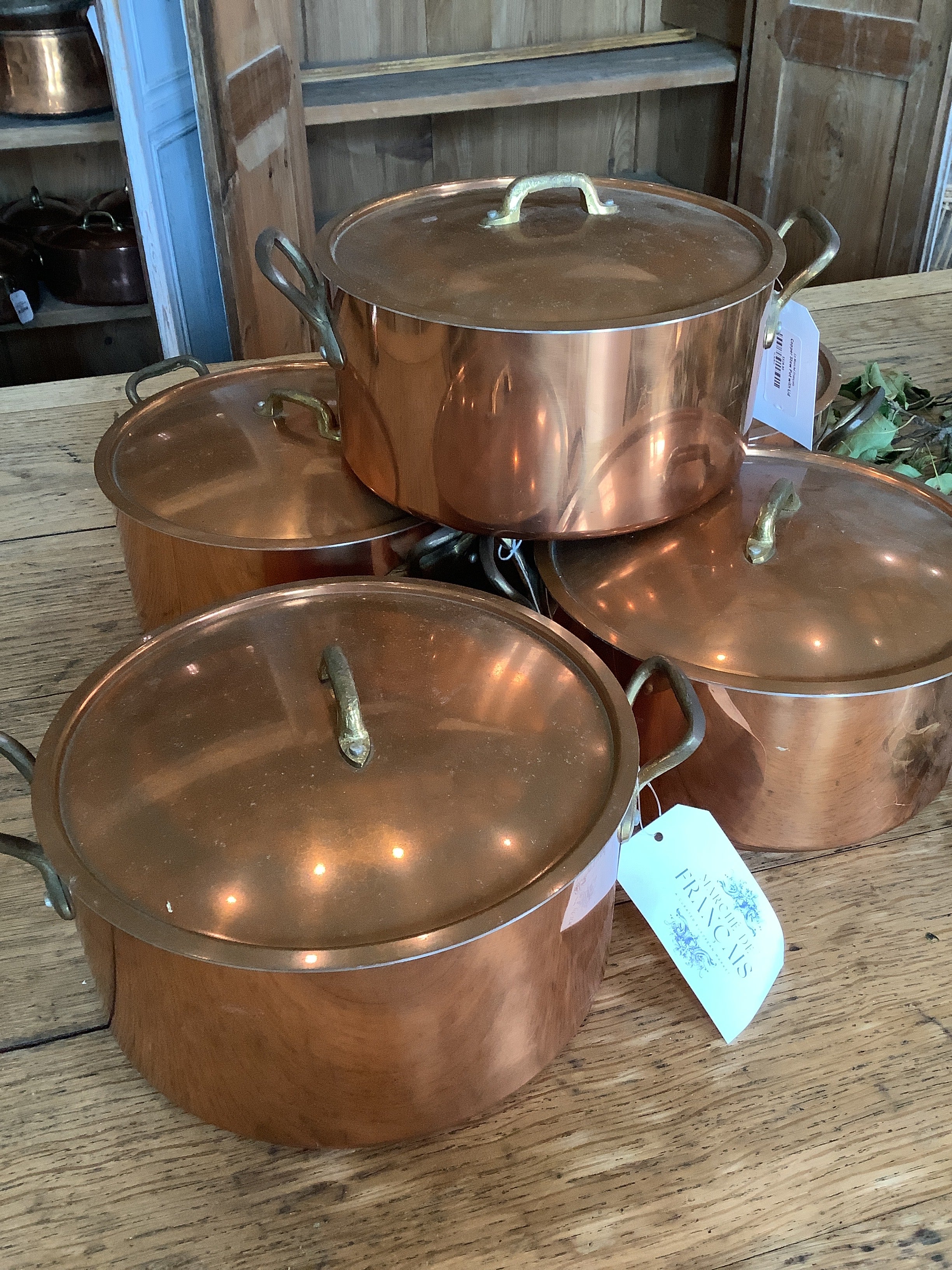 New Copper Stew Pot with Lid