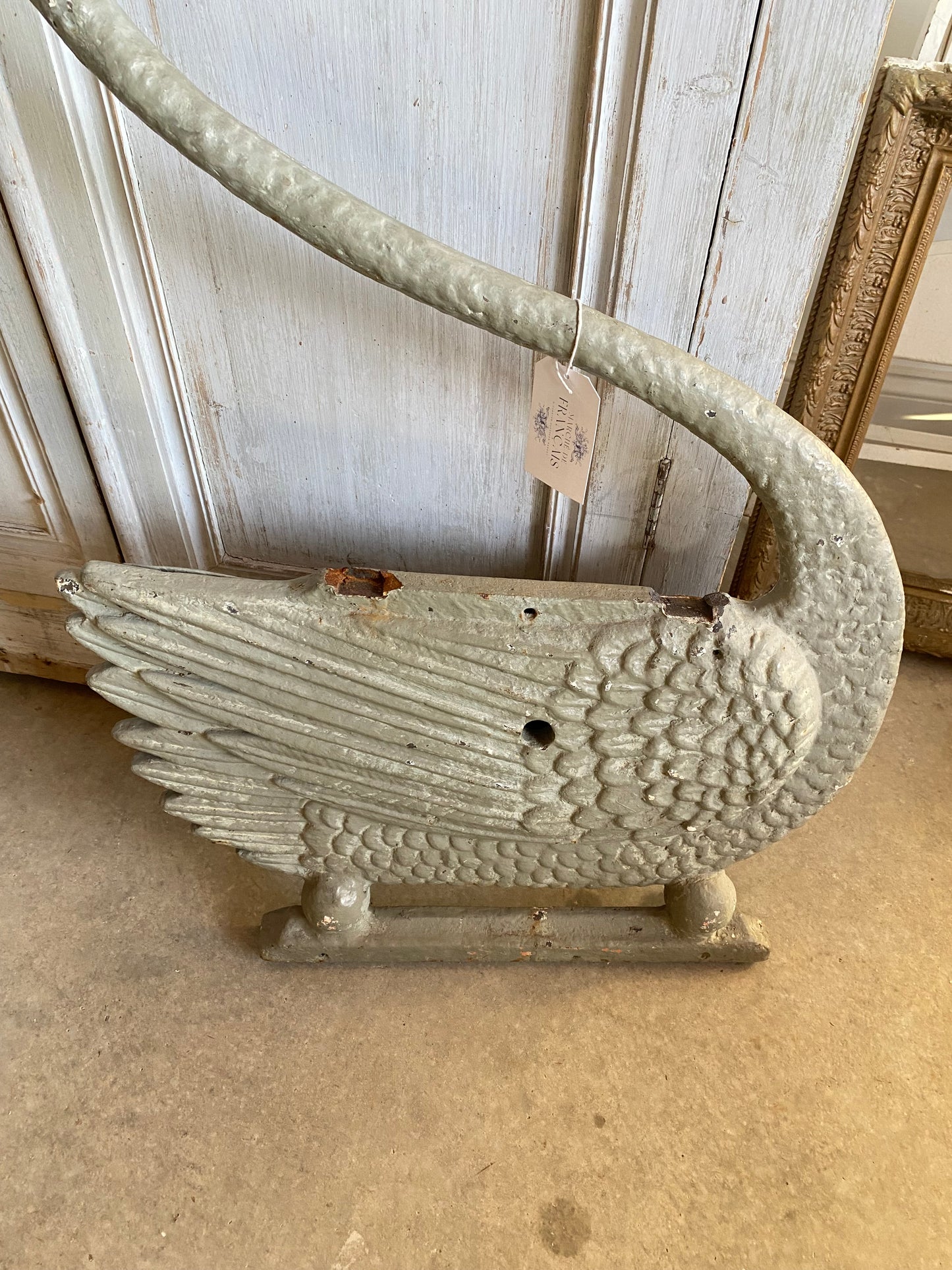 French Swan From End Of Bench
