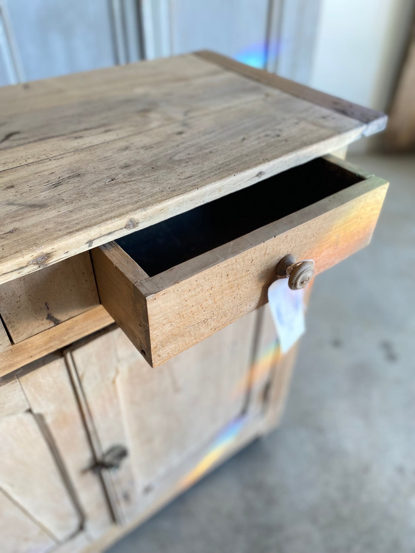French Rustic Pine Cabinet