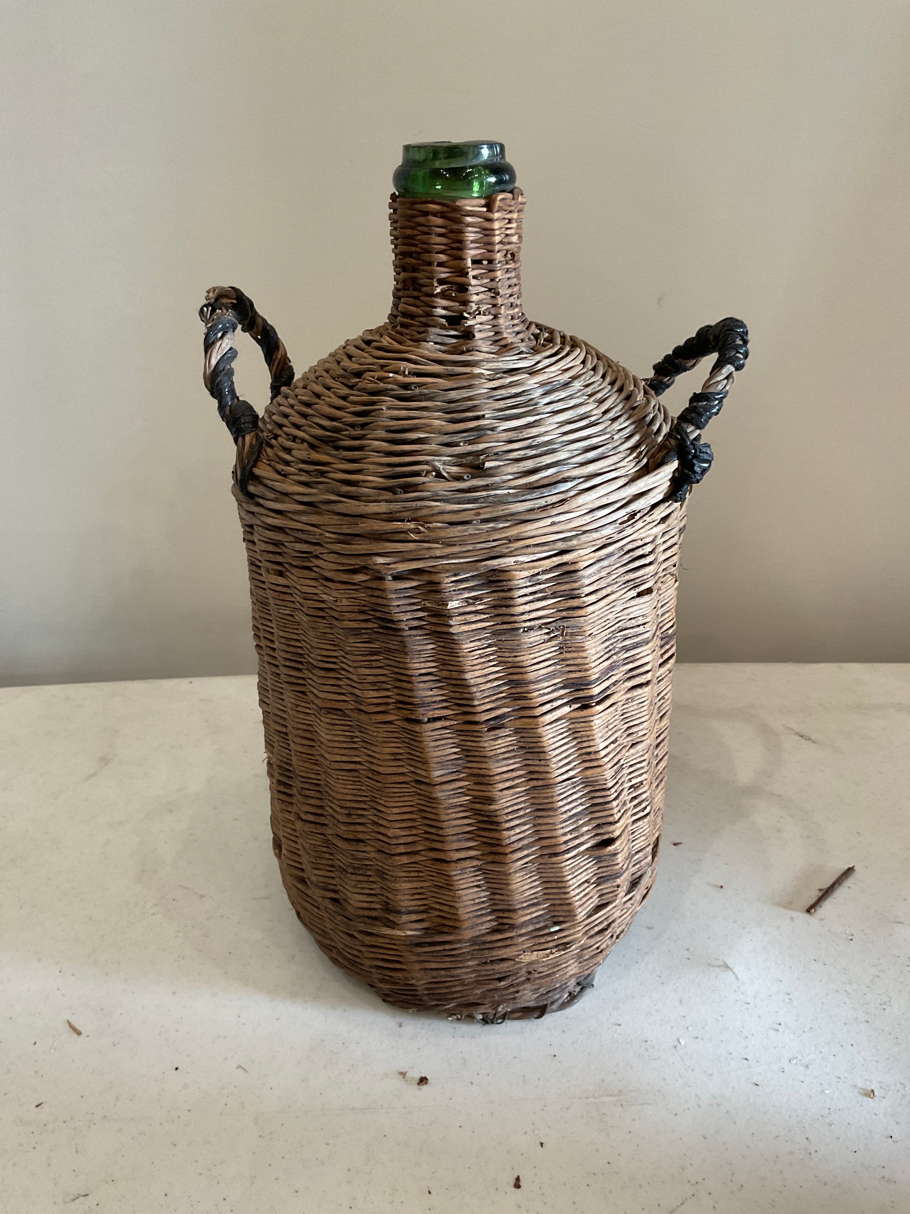 Wicker-Wrapped Demijohn