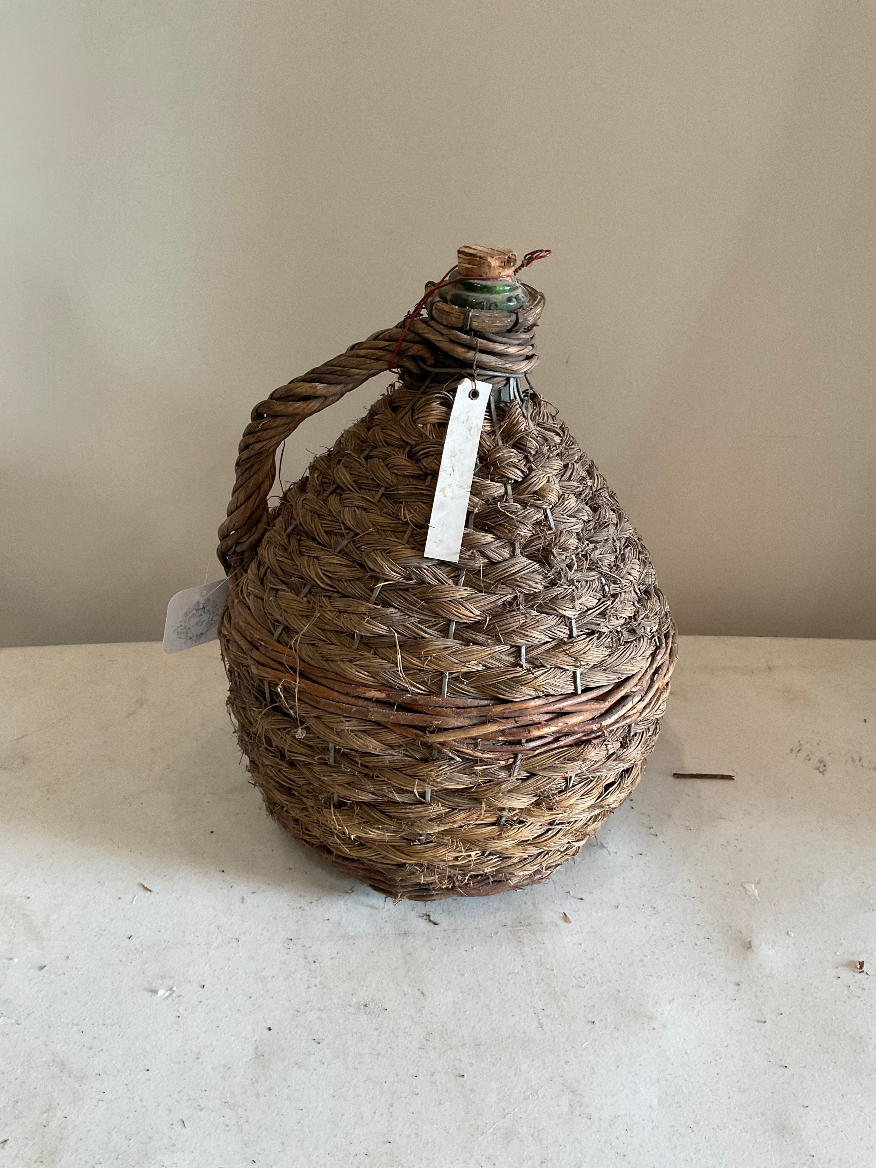 Wicker-Wrapped Demijohn