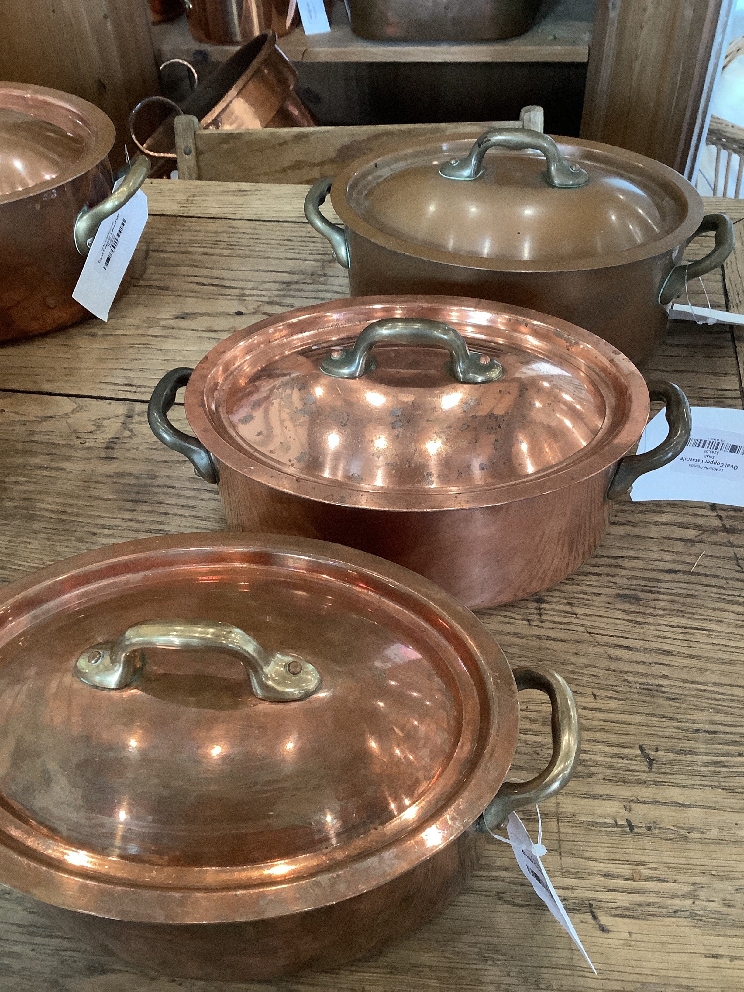Oval Copper Casserole