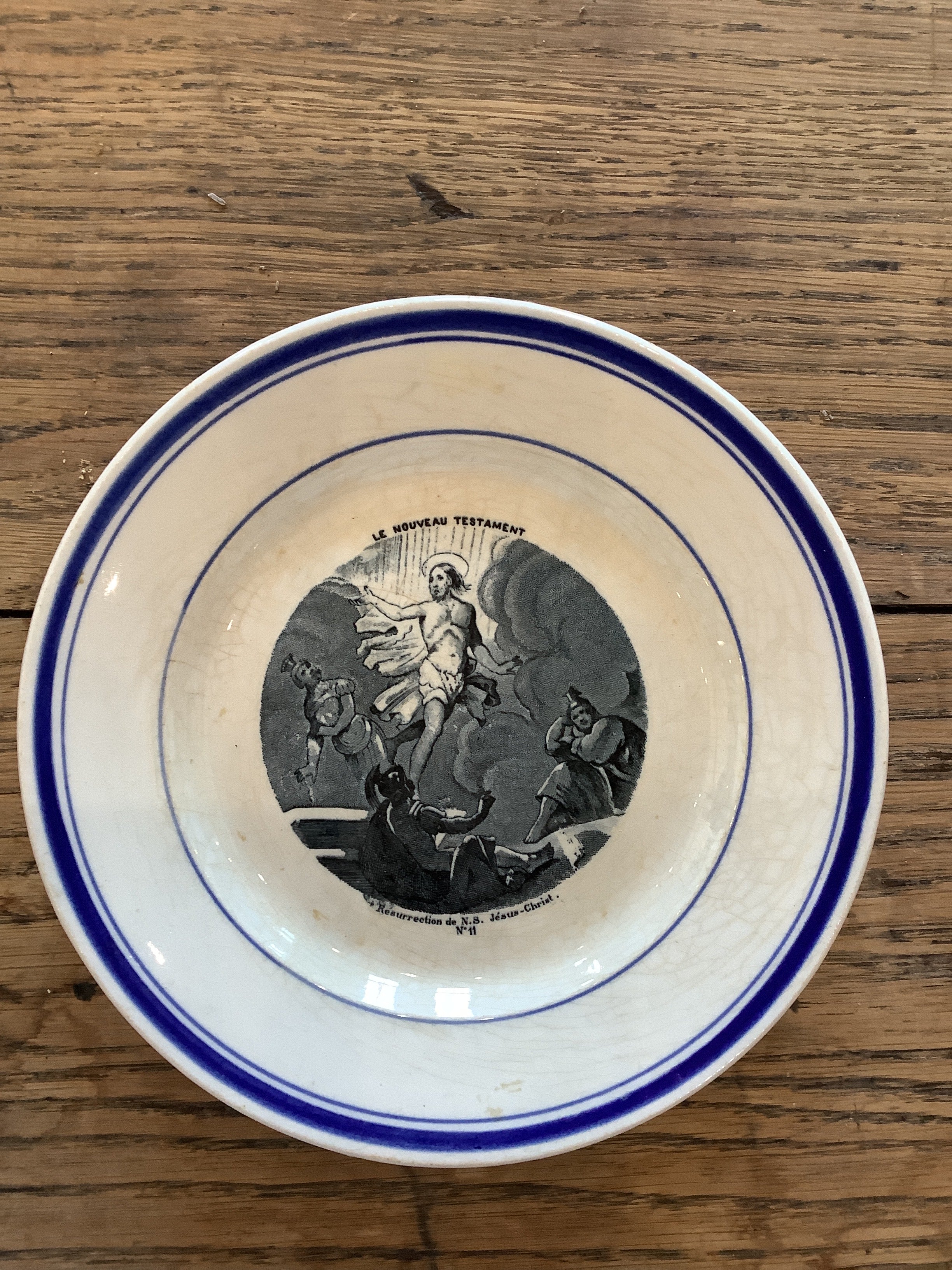 Antique French Parlante (talking) Plate
