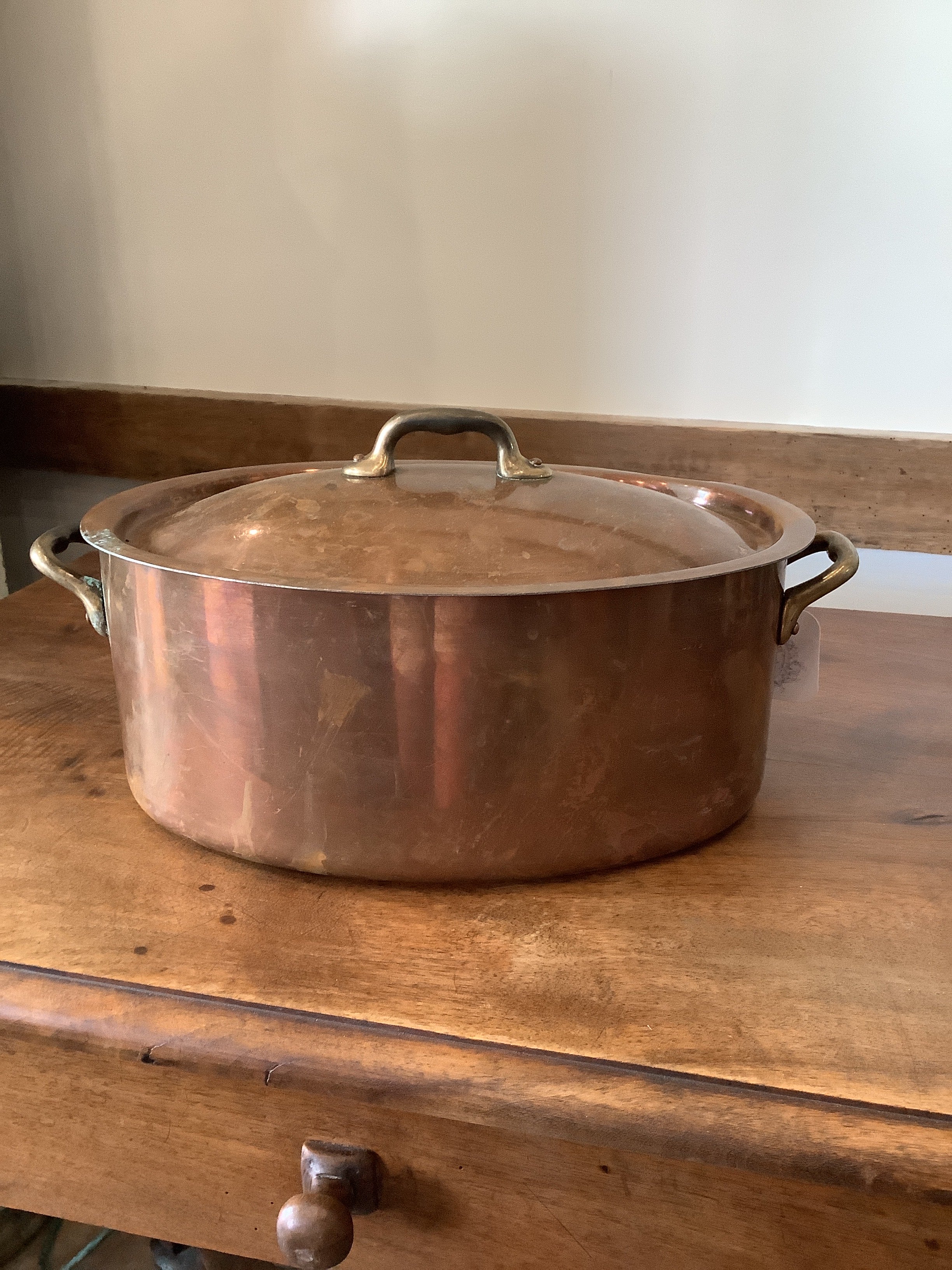 Oval Copper Casserole
