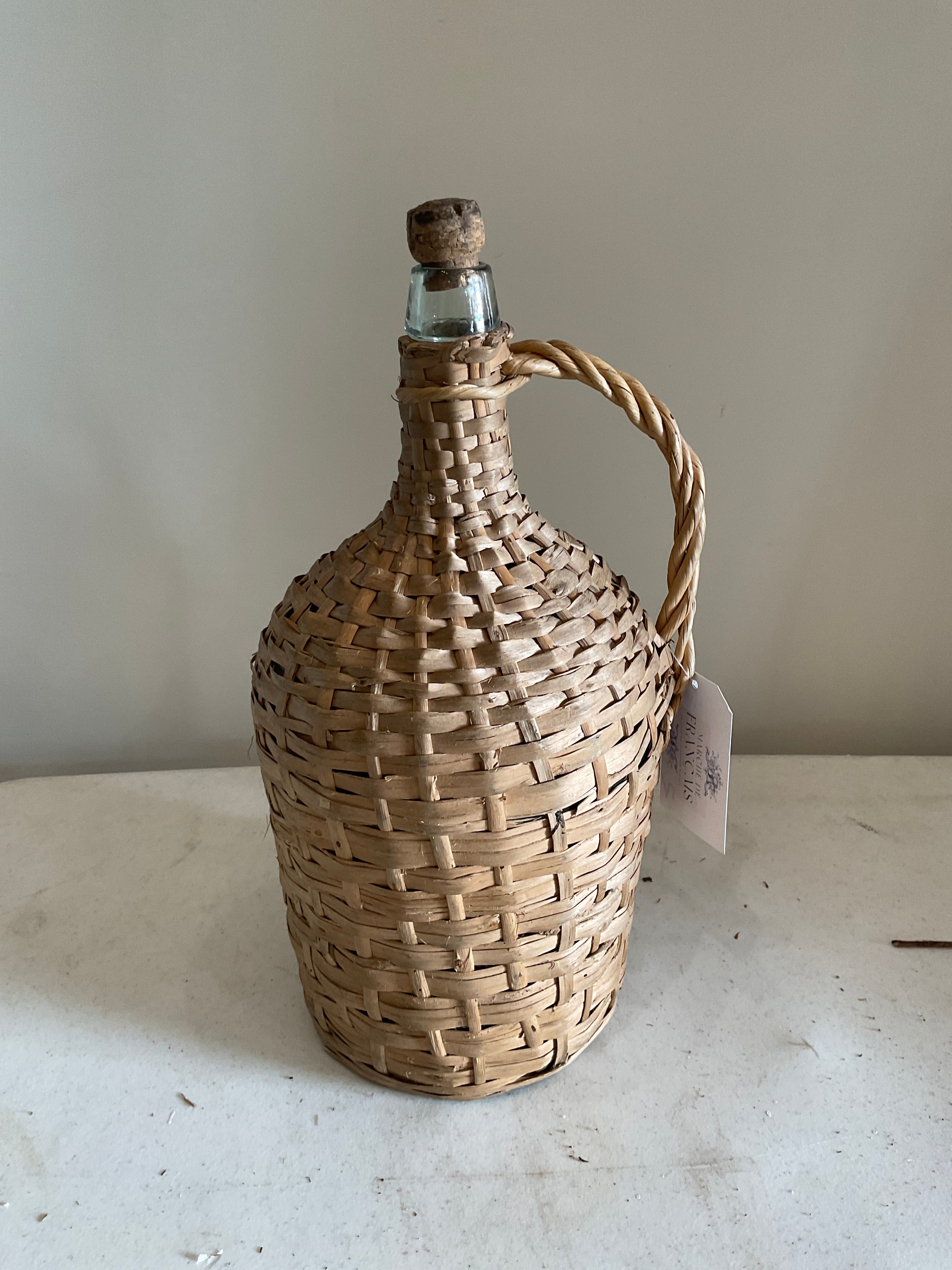 Wicker-Wrapped Demijohn