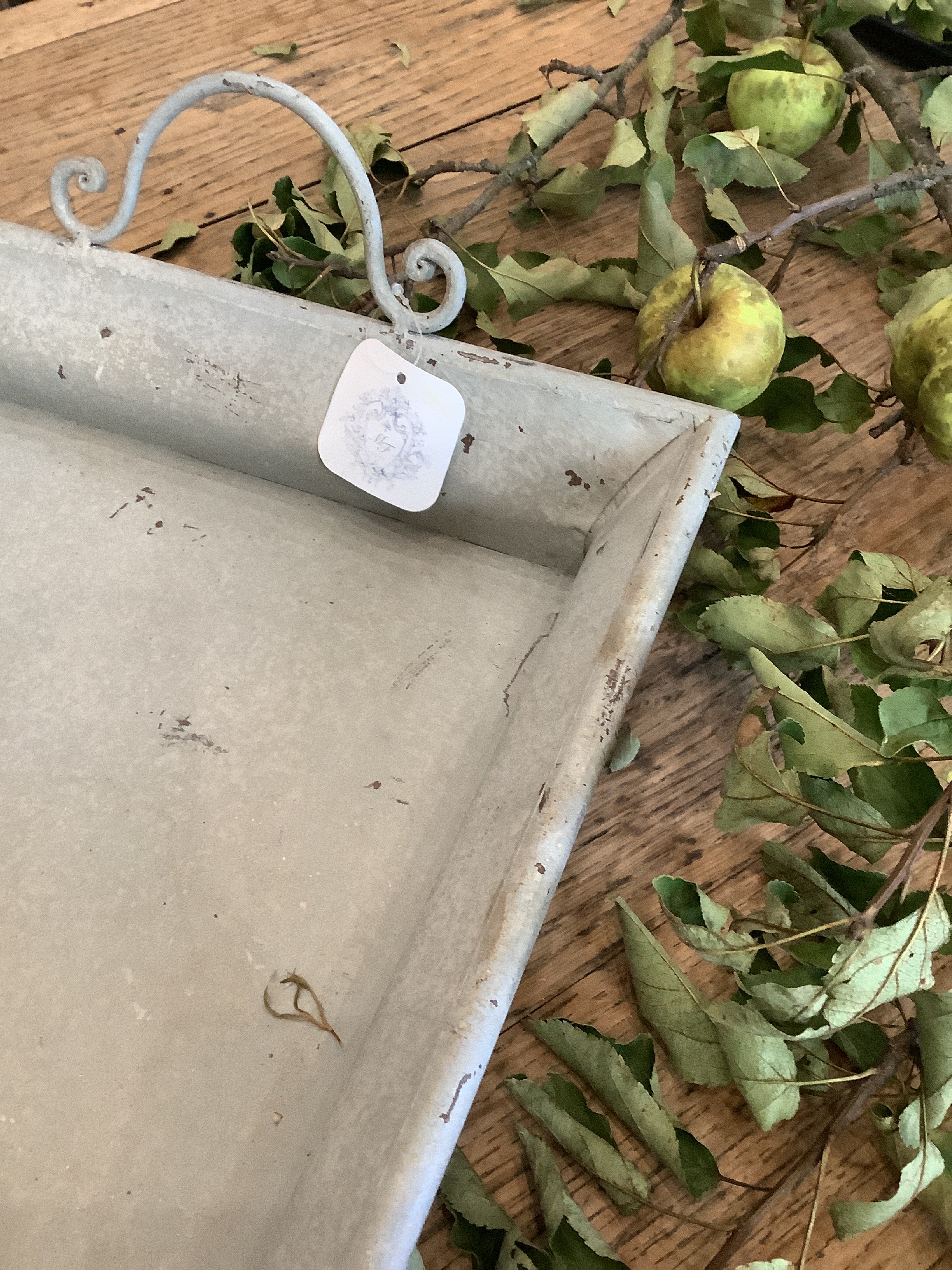 Gray Distressed Serving Tray