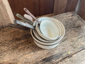 Antique French Porcelain Saucepans (Set of 4)
