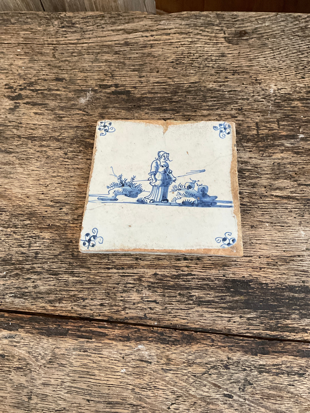 Handpainted Delft Tiles ( broken / repaired)