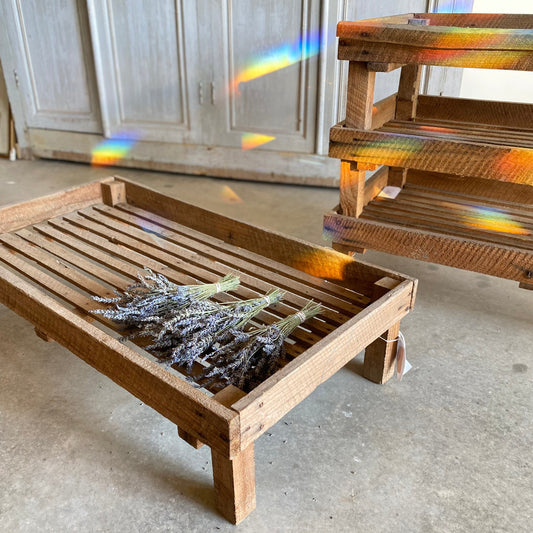 French Wood Drying Rack- Large