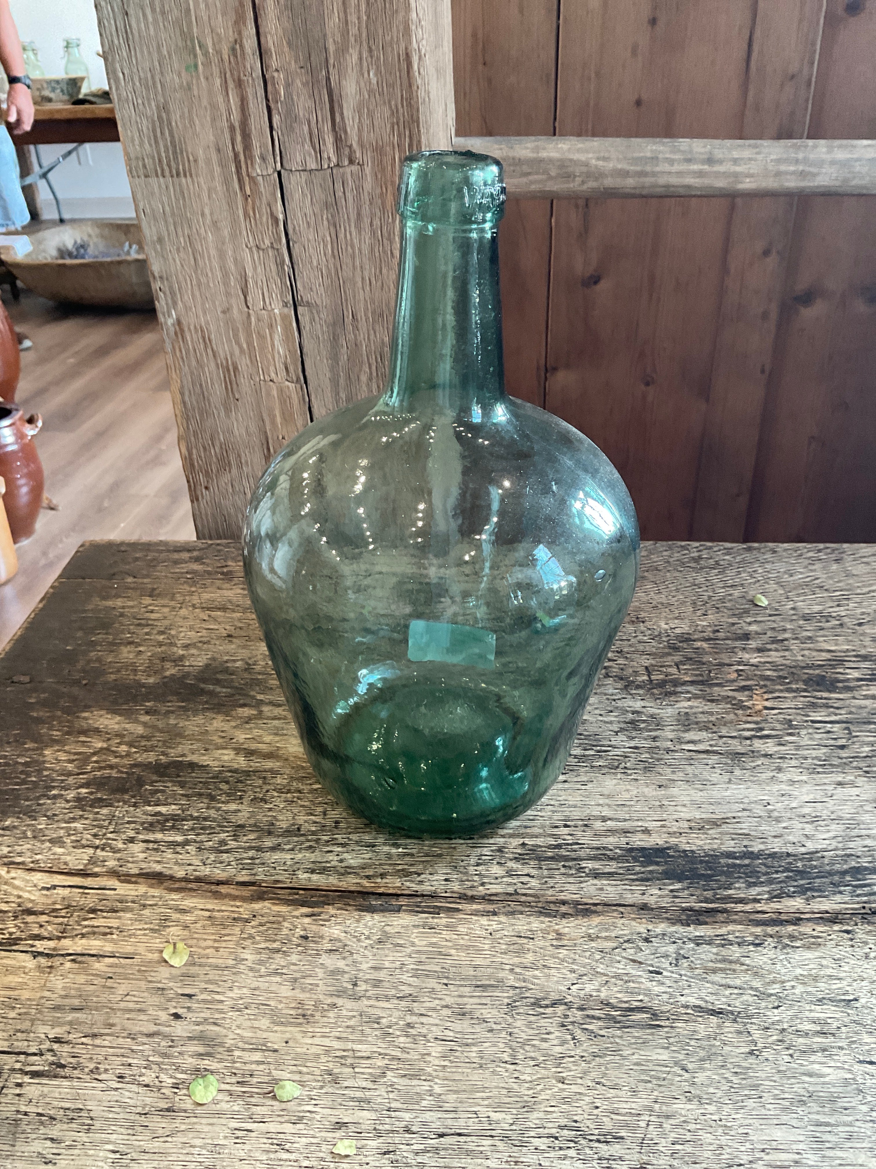 French Glass Demijohn