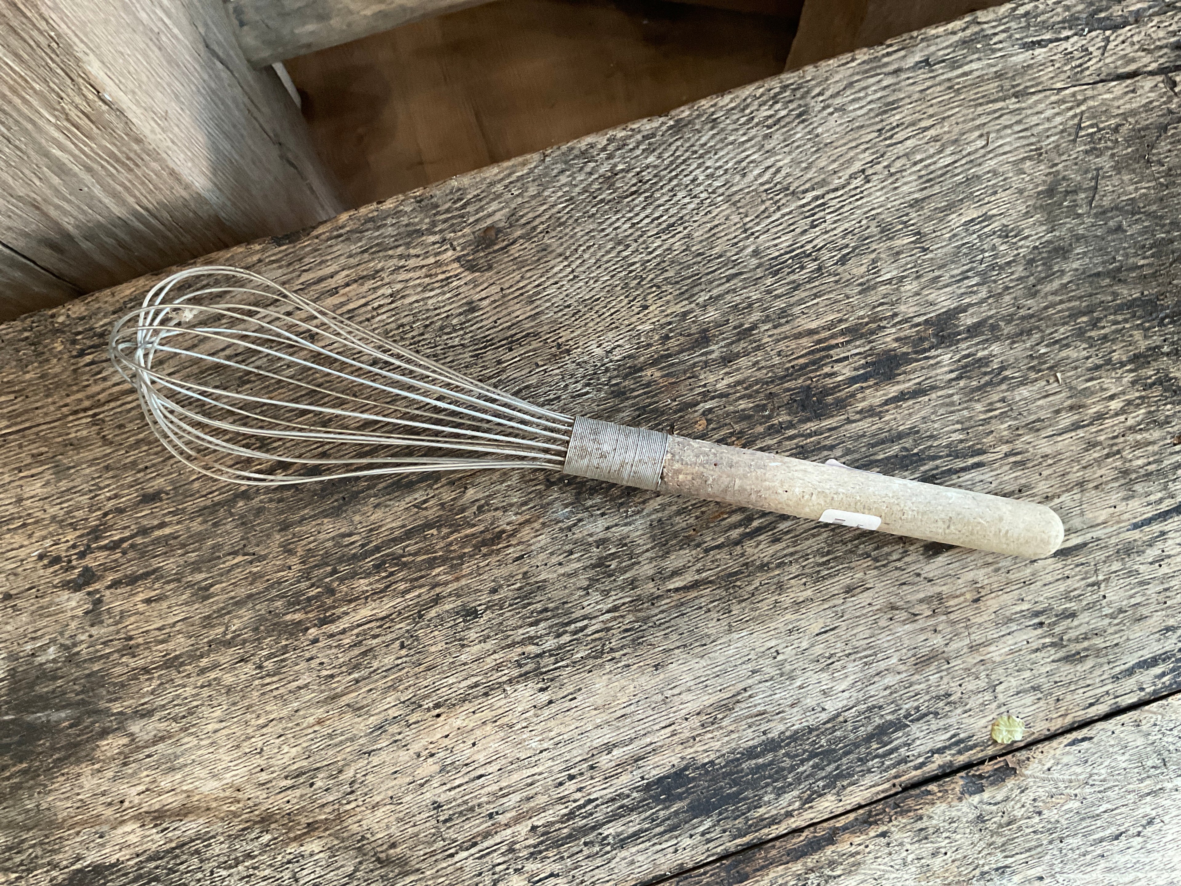 Large Wooden Whisk