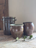 French Brown Stoneware Crock