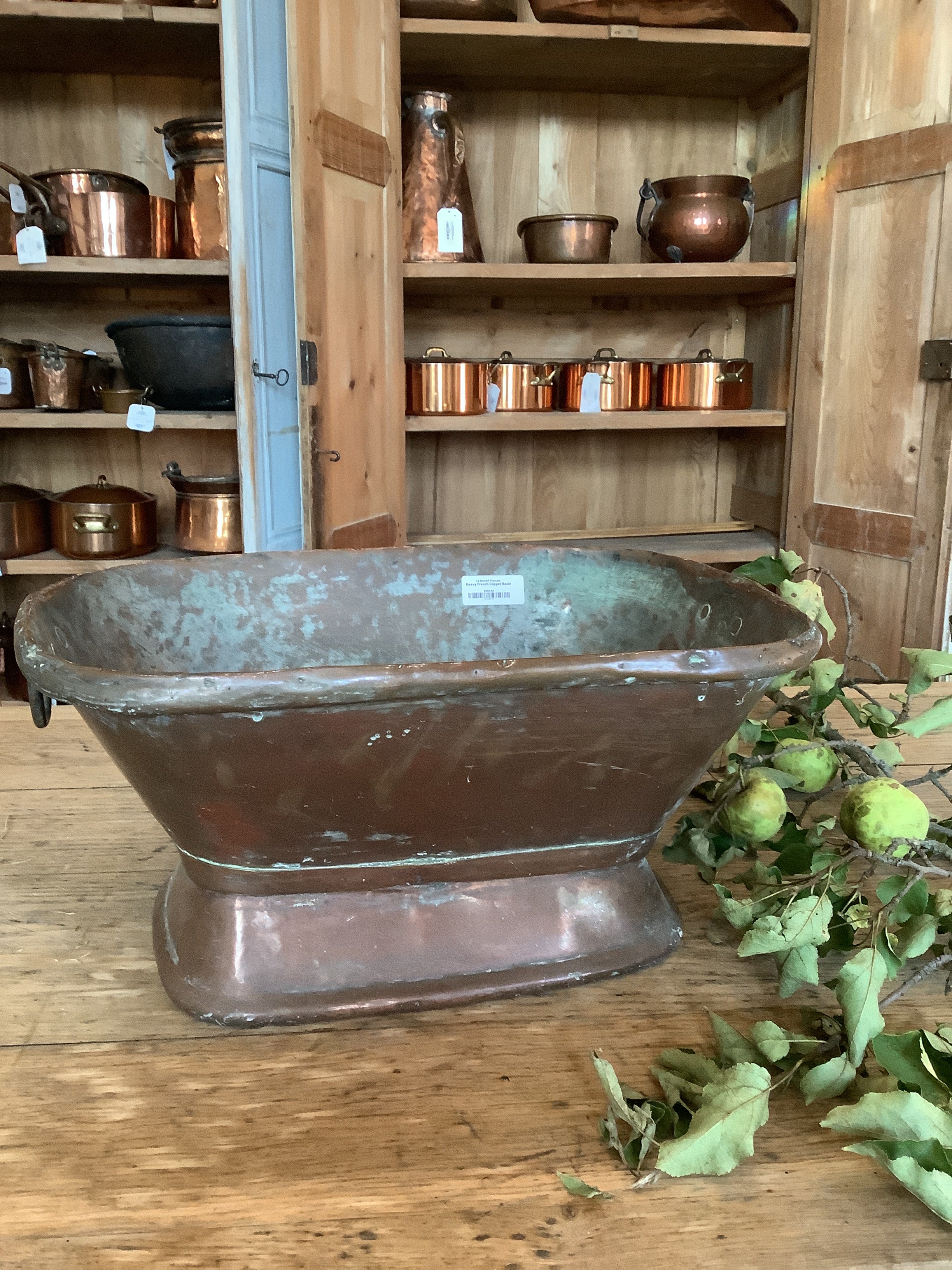 Heavy French Copper Basin
