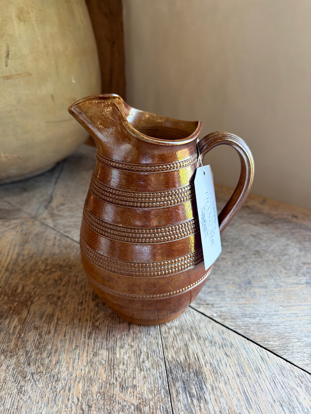 Earthenware Glazed Pottery Pitcher