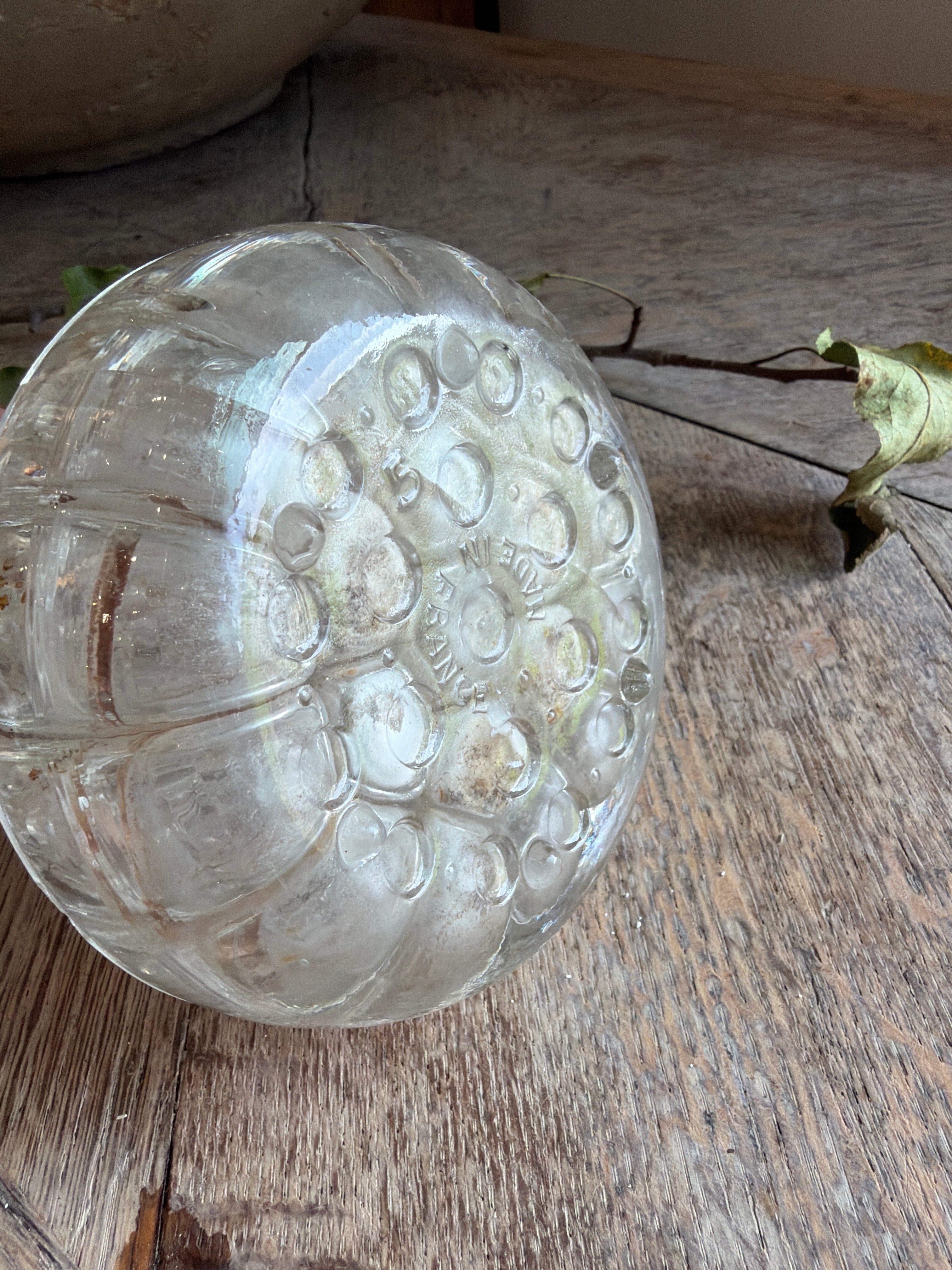 French Glass Flower Frog