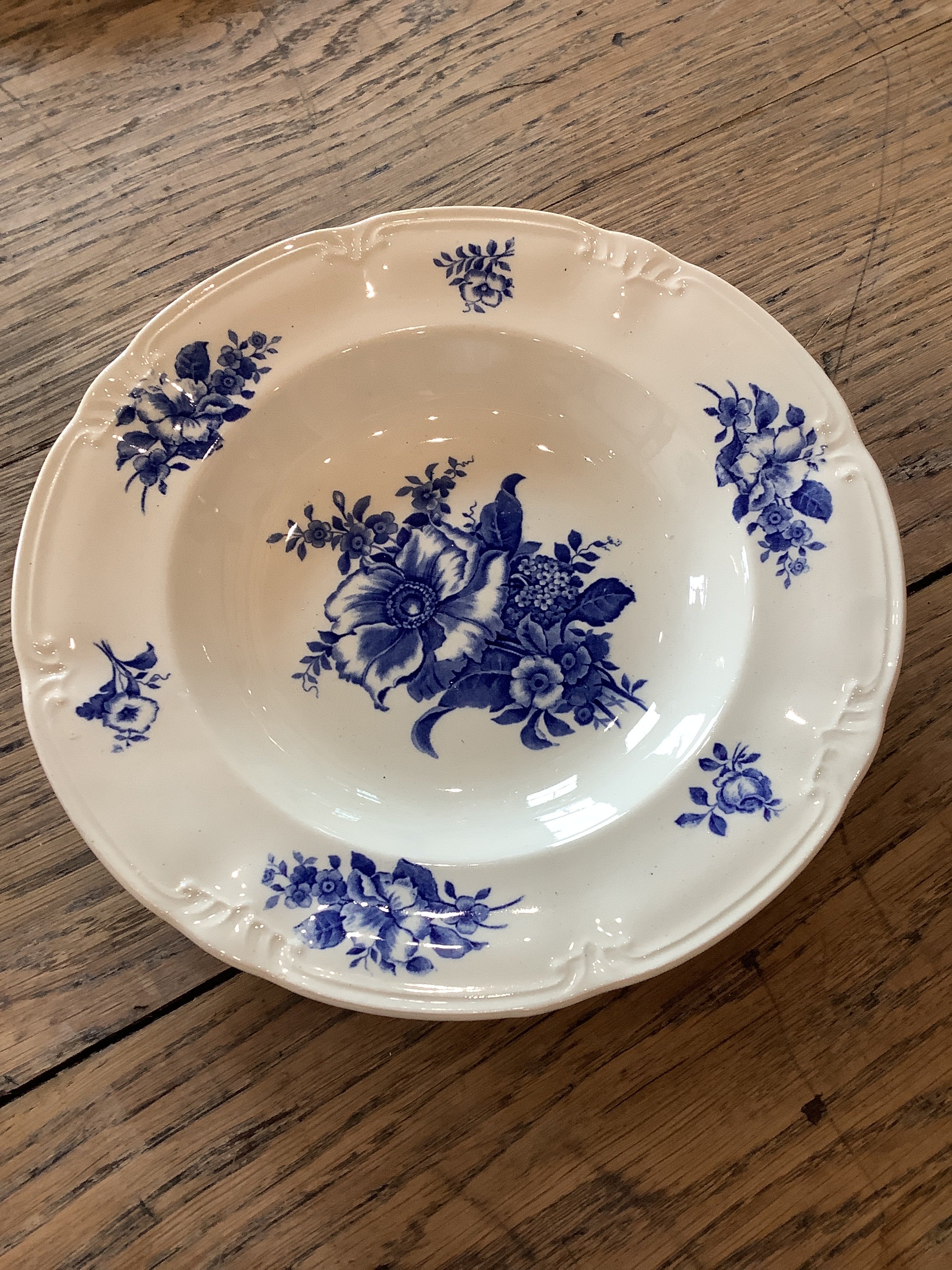Blue and White Motif Plates
