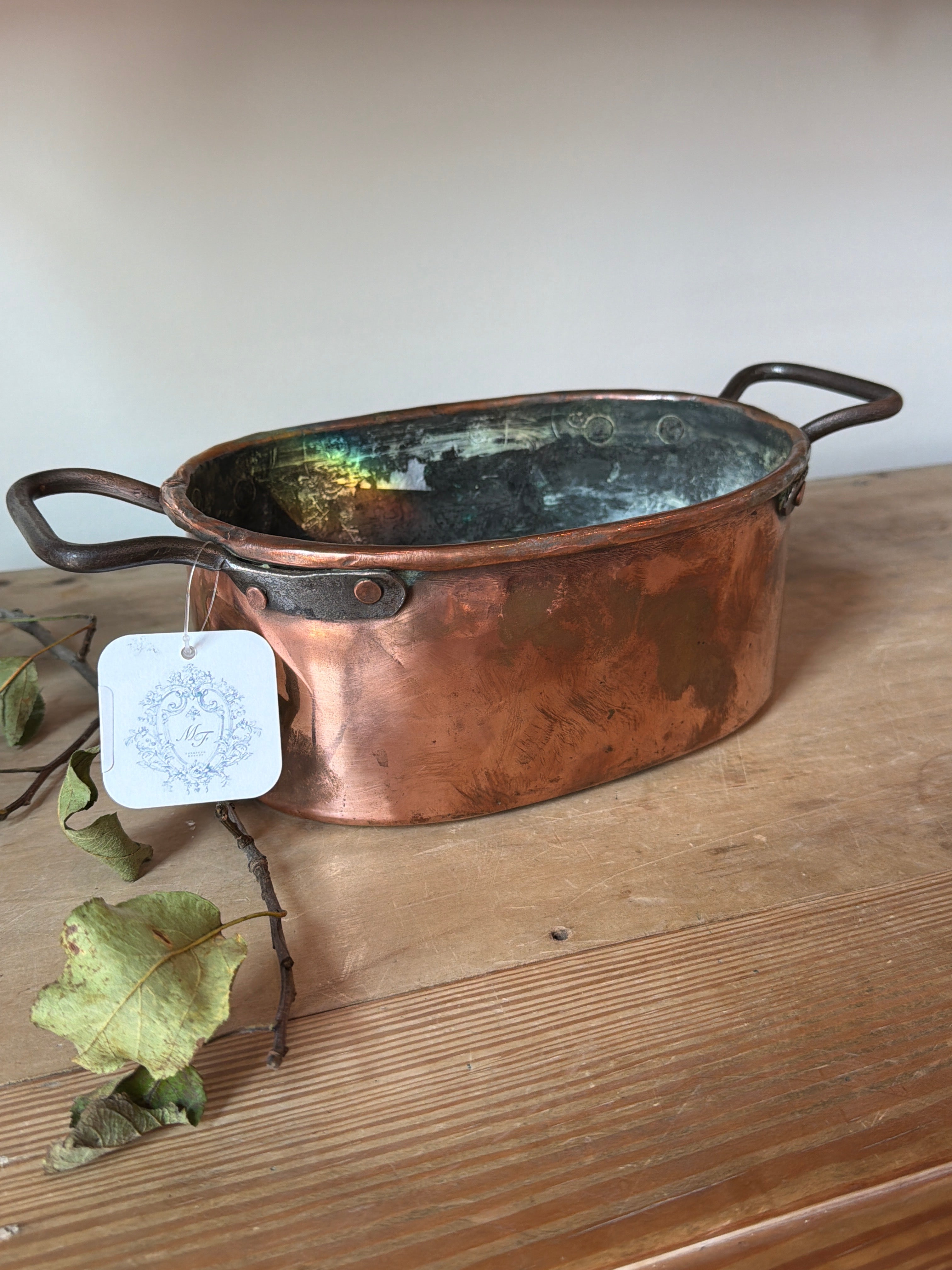 Oval Copper Pot