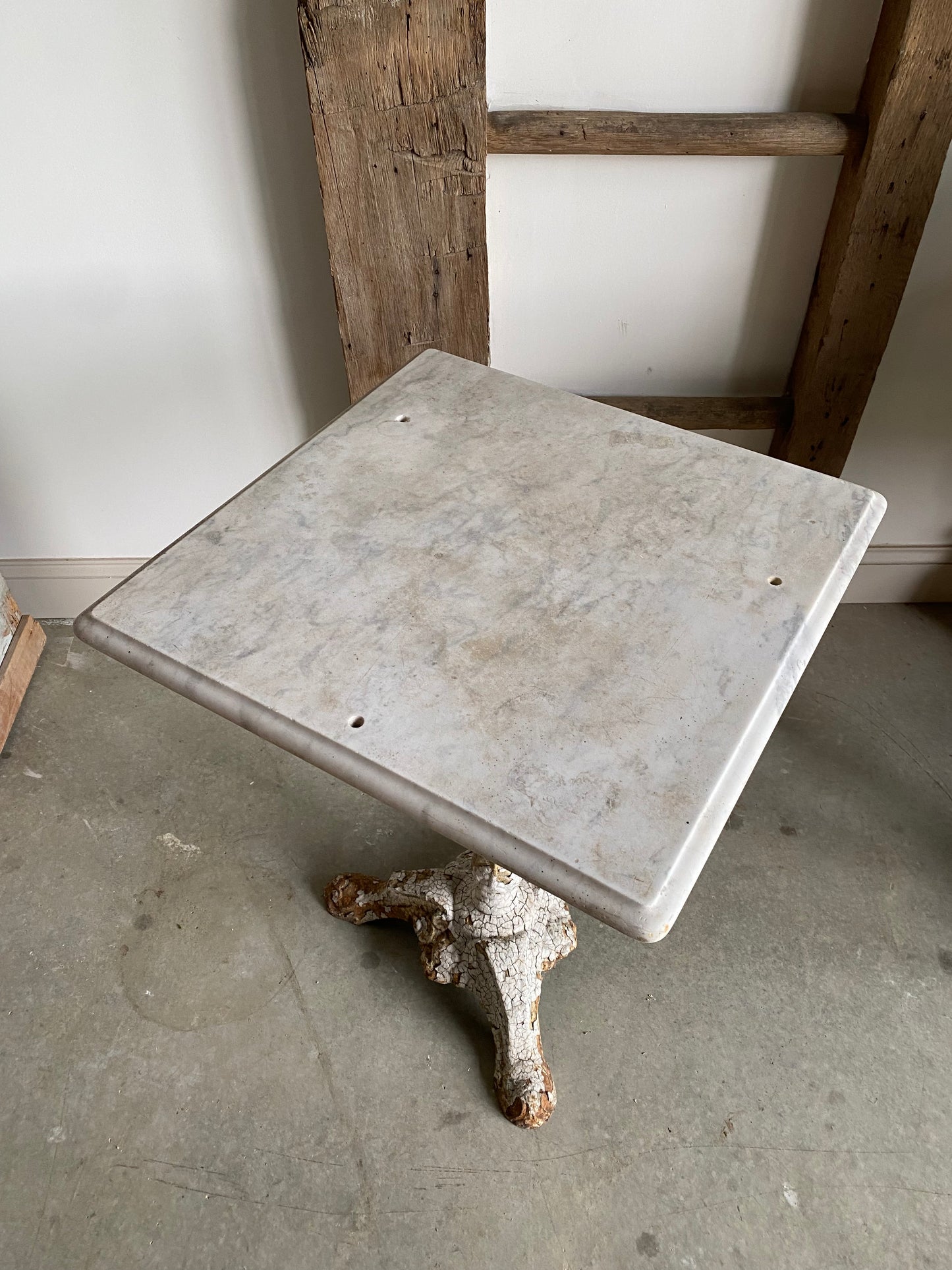 French Marble Top Bistro Table