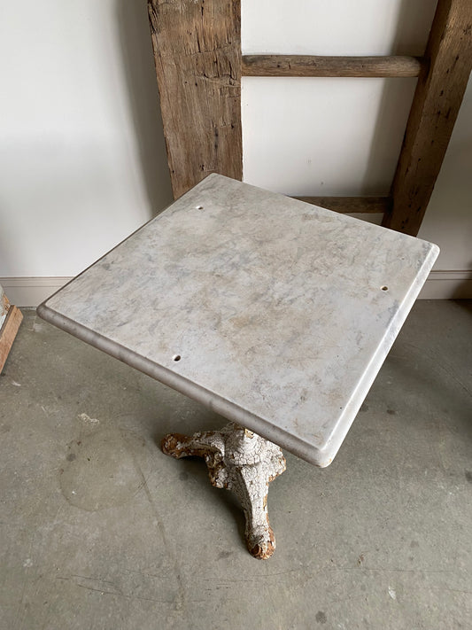 French Marble Top Bistro Table