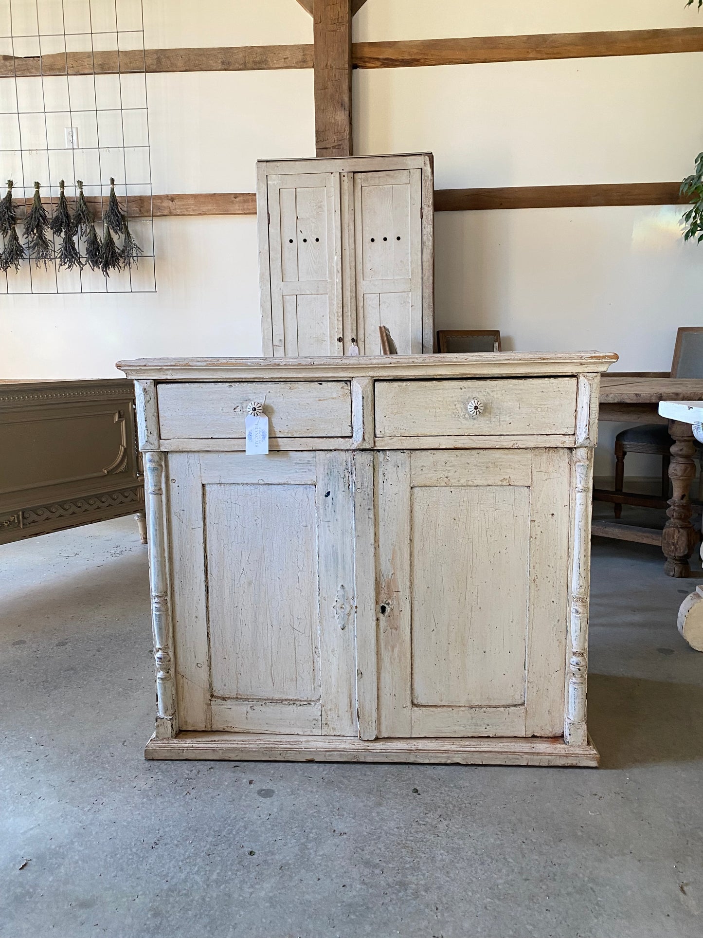 French Chippy White Sideboard