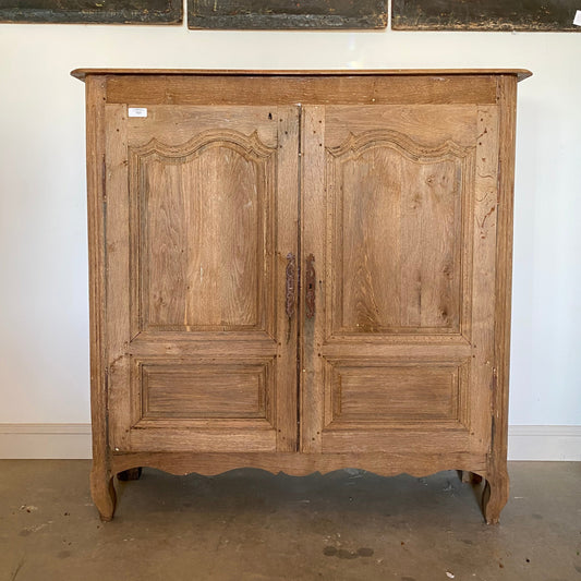 French Bleached Wood Cabinet