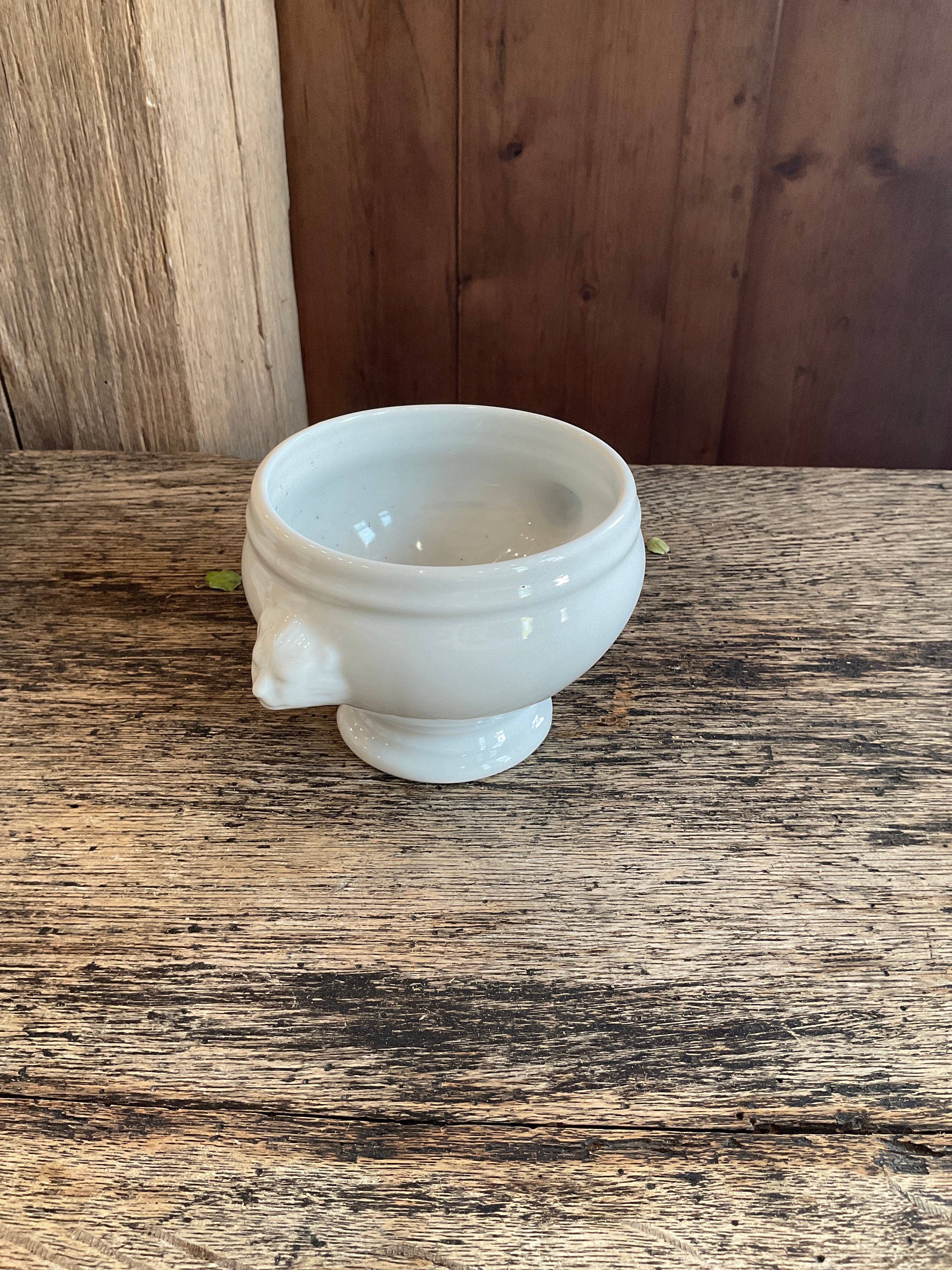 White Lion Head Bowl