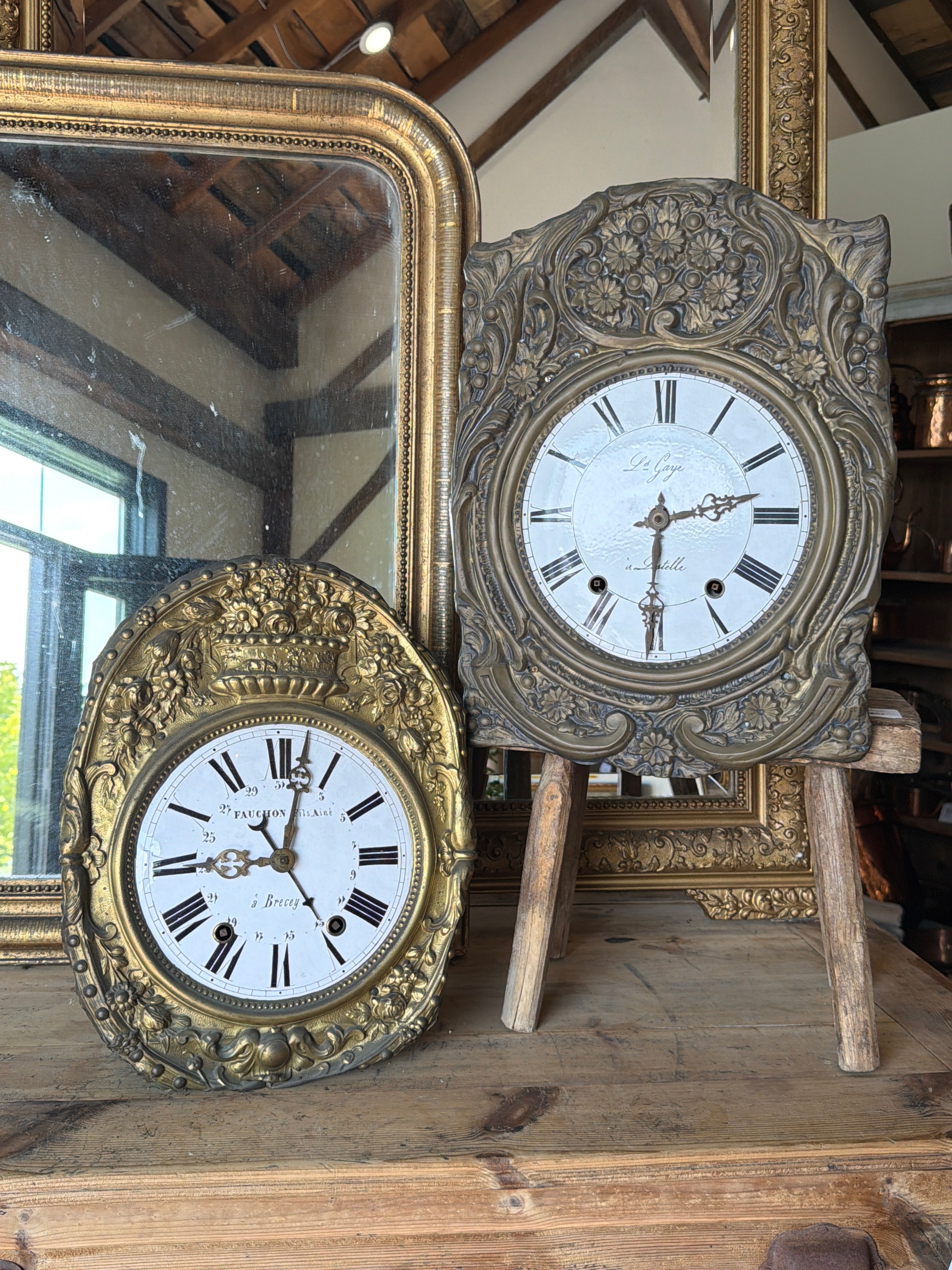 Antique French Comtoise Clock