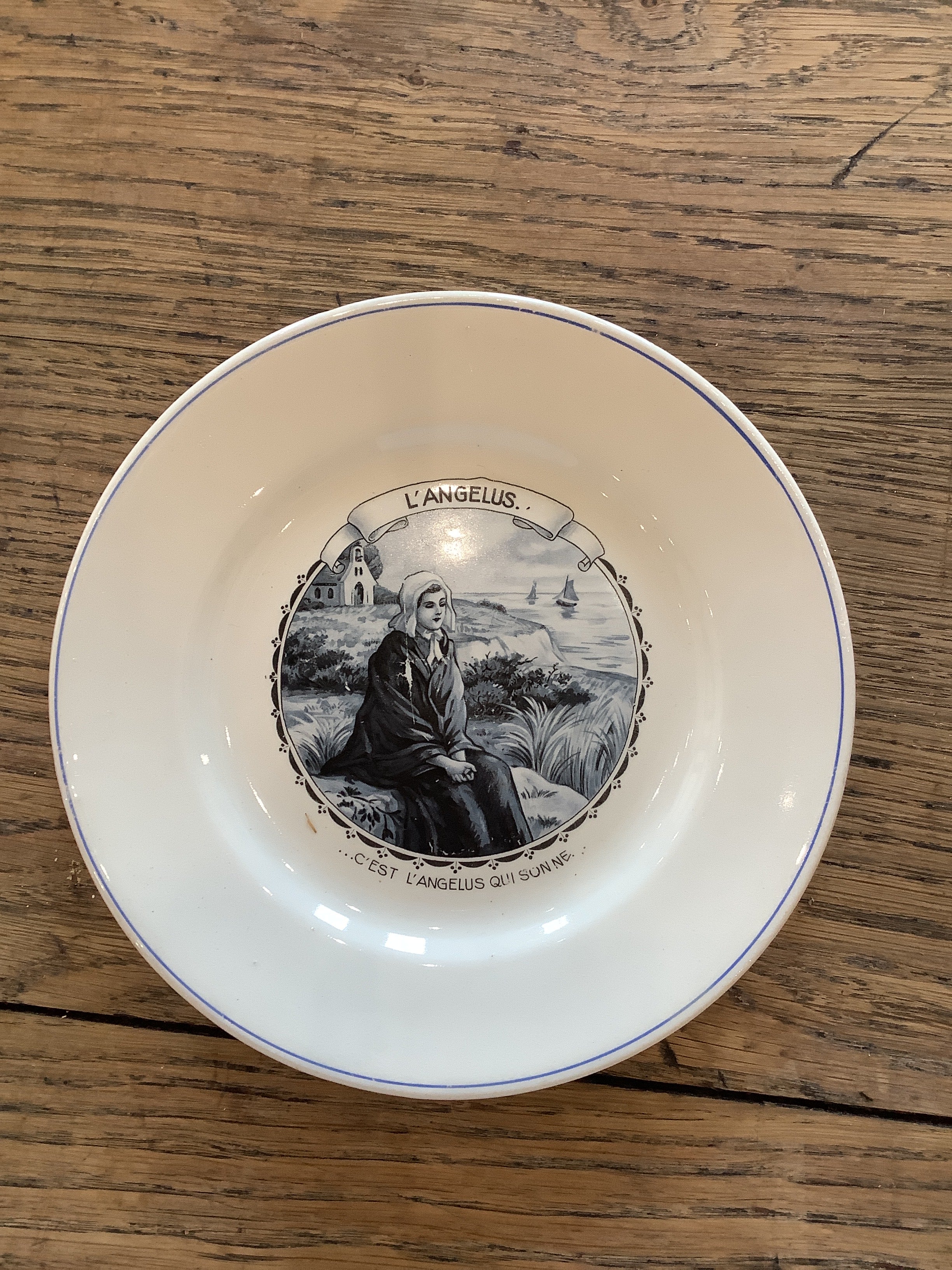 Antique French Parlante (talking) Plate