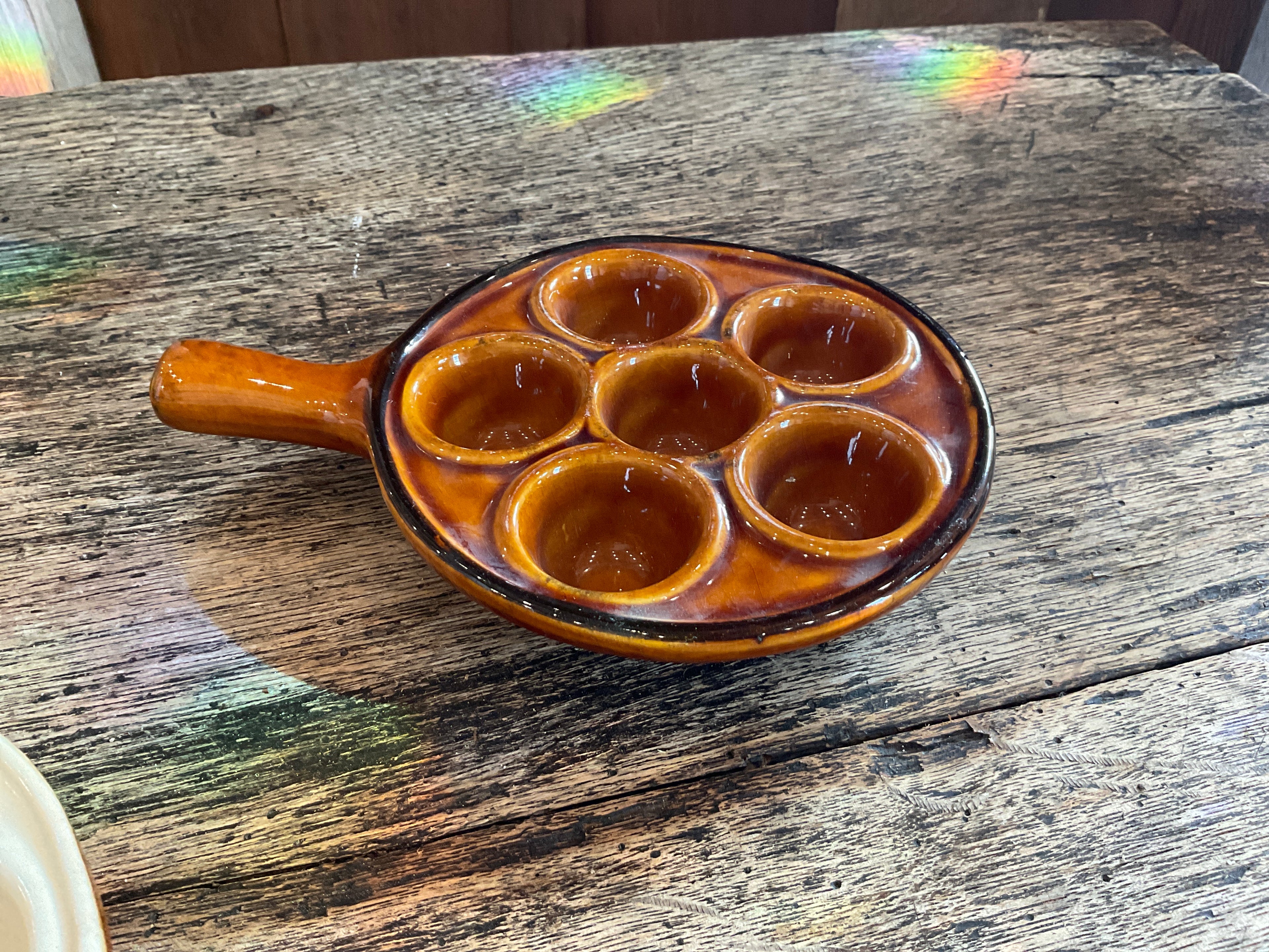 Brown Escargot Dish