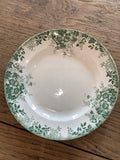Belgian Green Transferware Plate