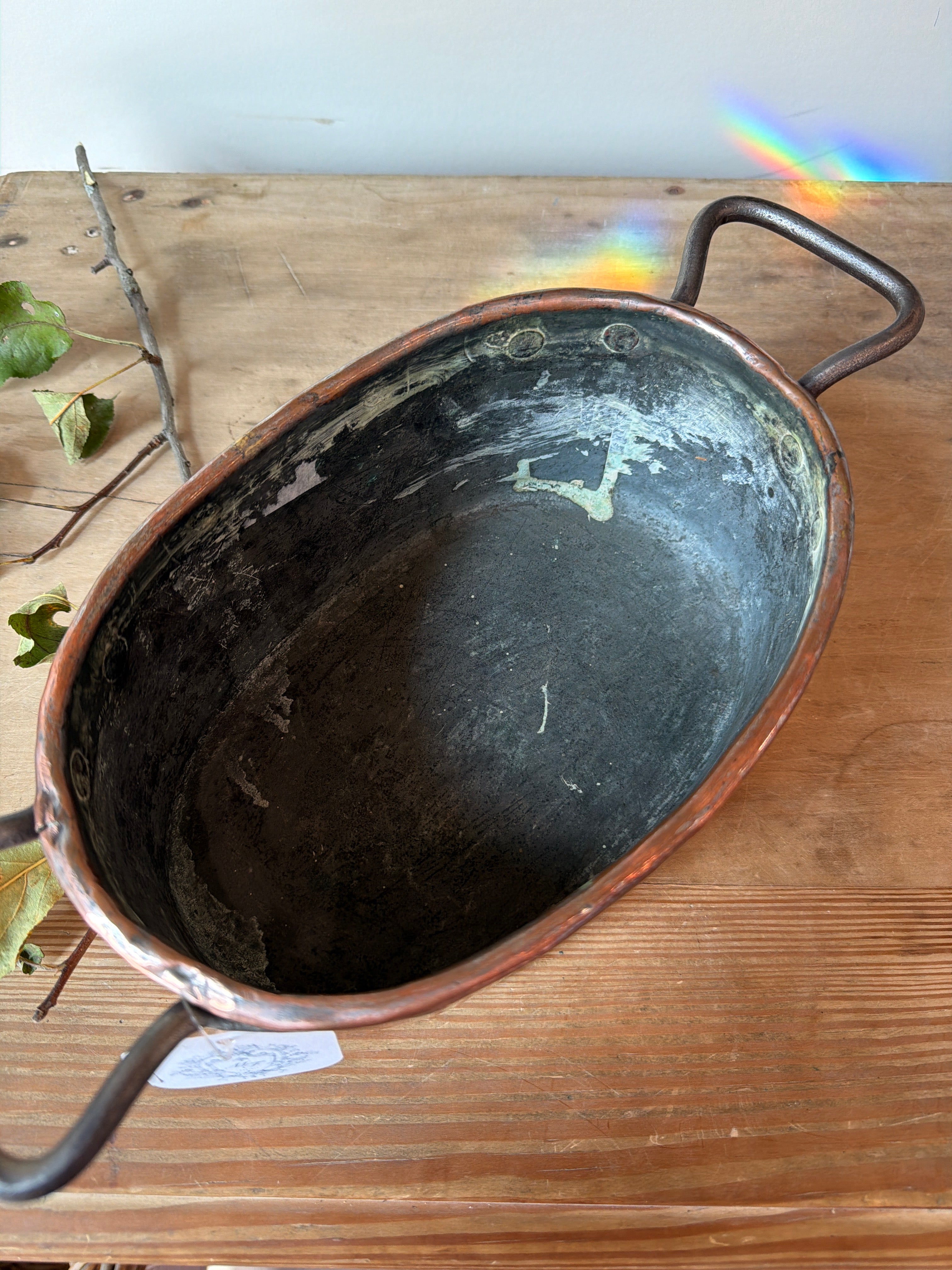 Oval Copper Pot
