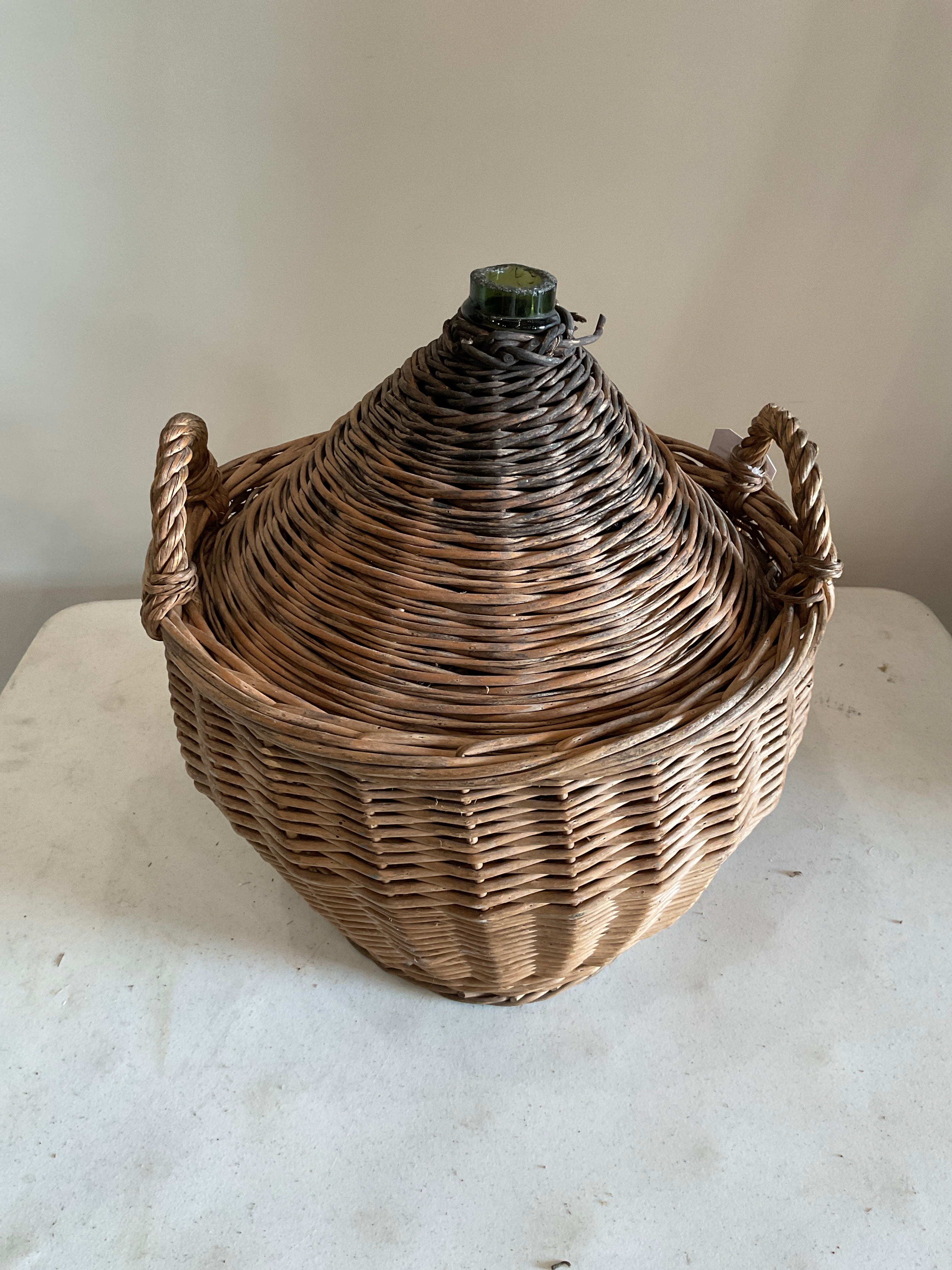 Wicker-Wrapped Demijohn