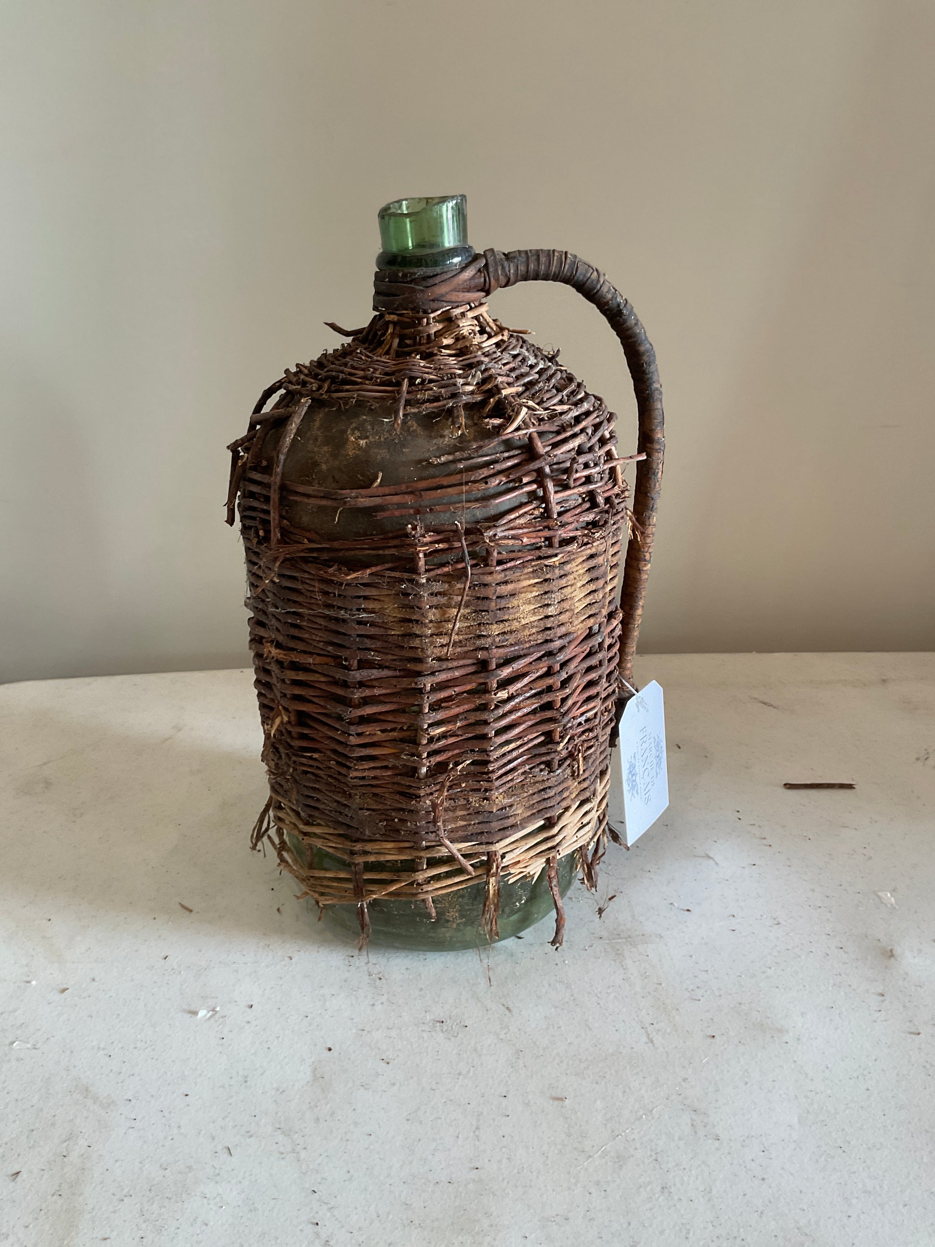 Wicker-Wrapped Demijohn