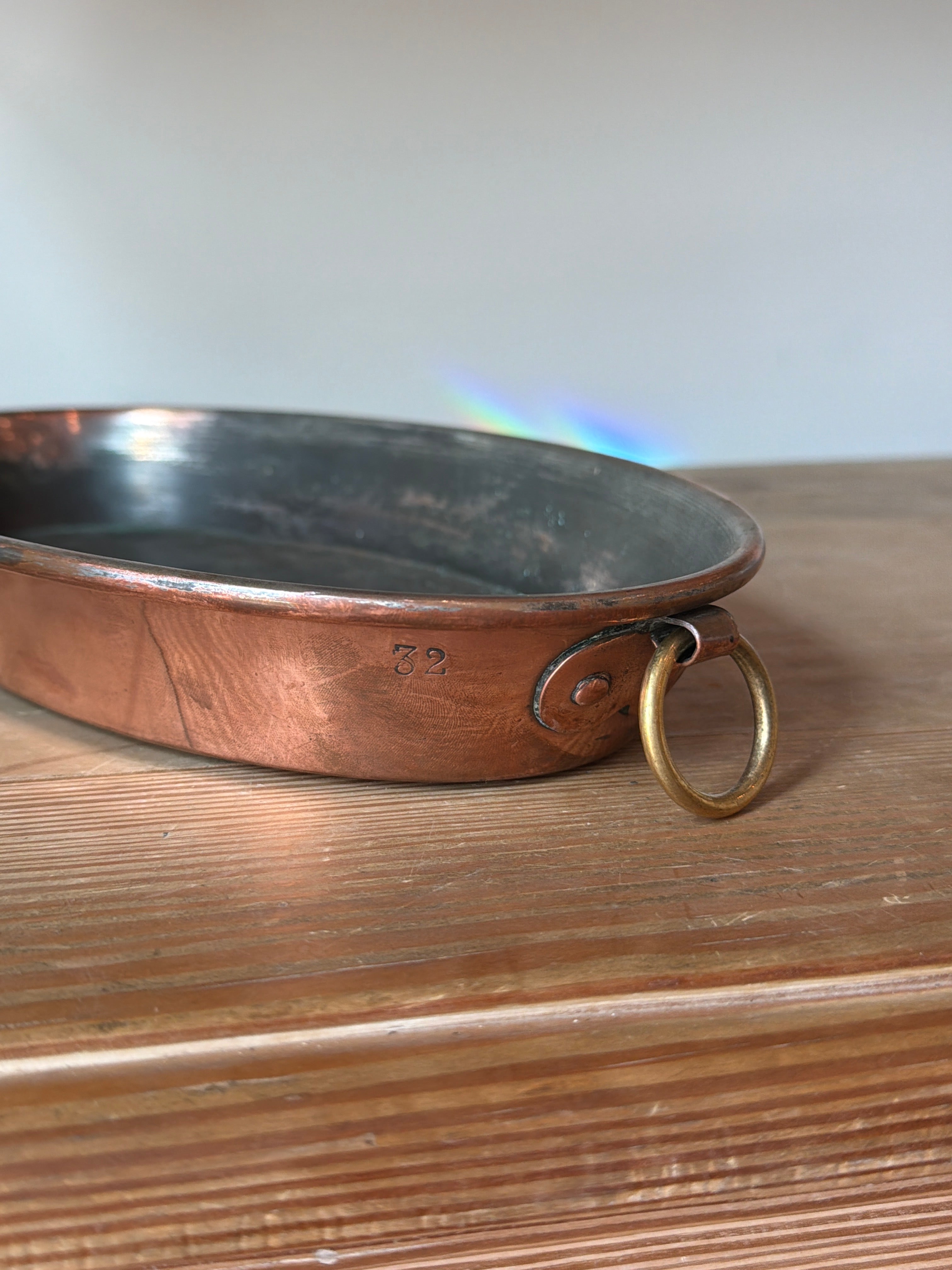 Oval Copper Baking Dish