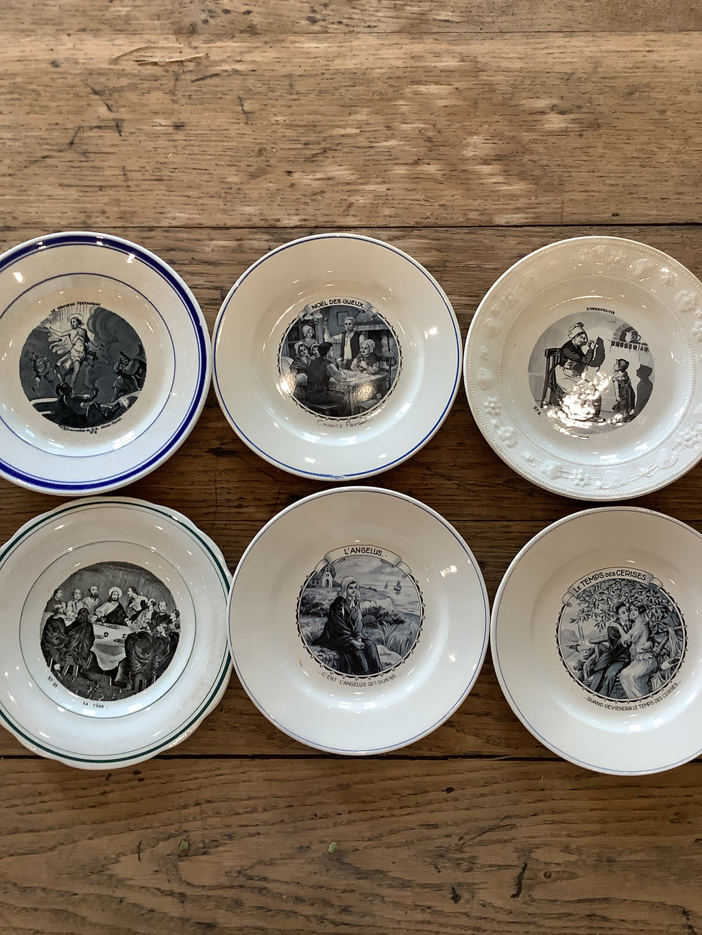 Antique French Parlante (talking) Plate