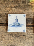 French Vintage Delft Tile