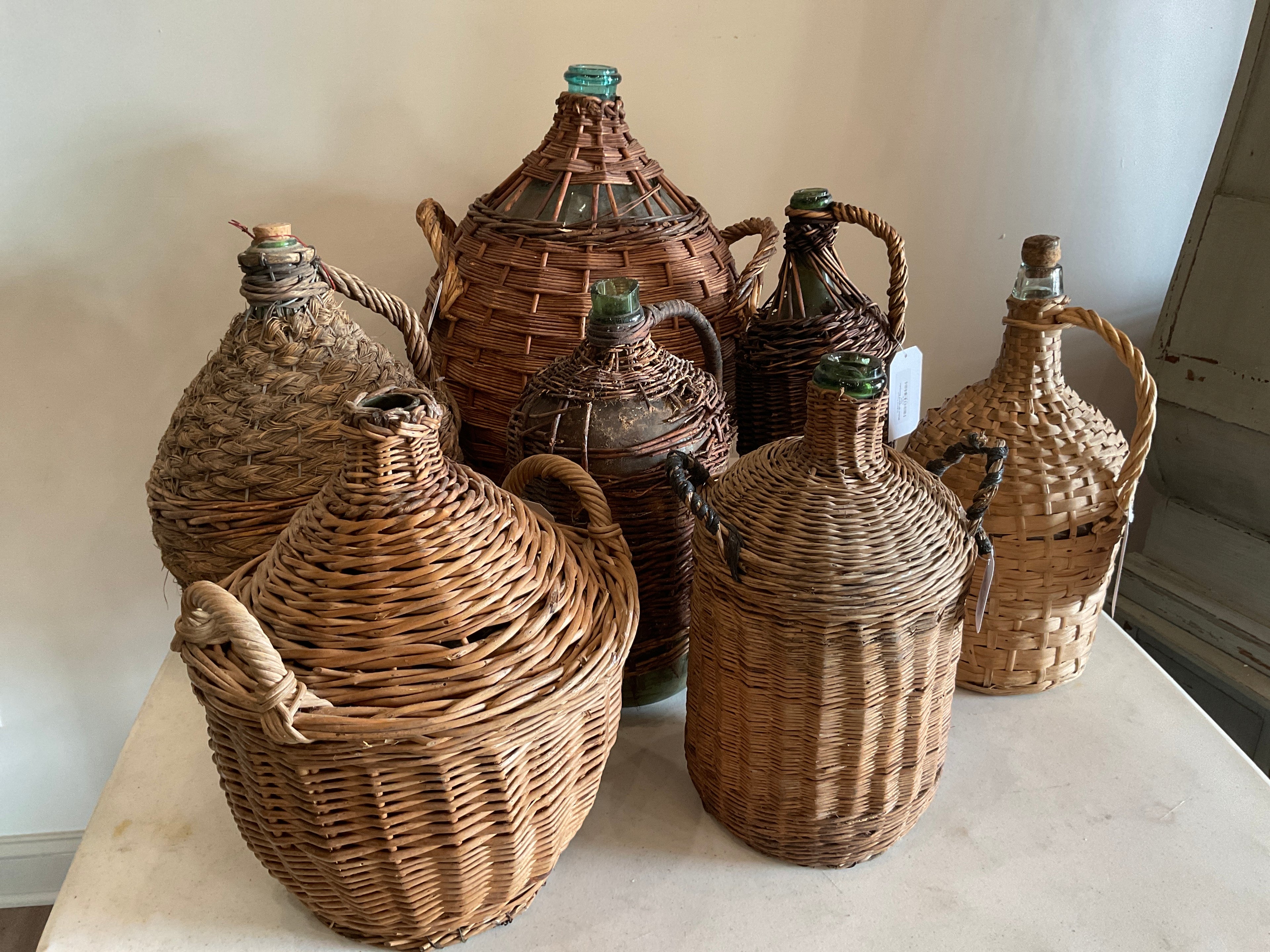 Wicker-Wrapped Demijohn