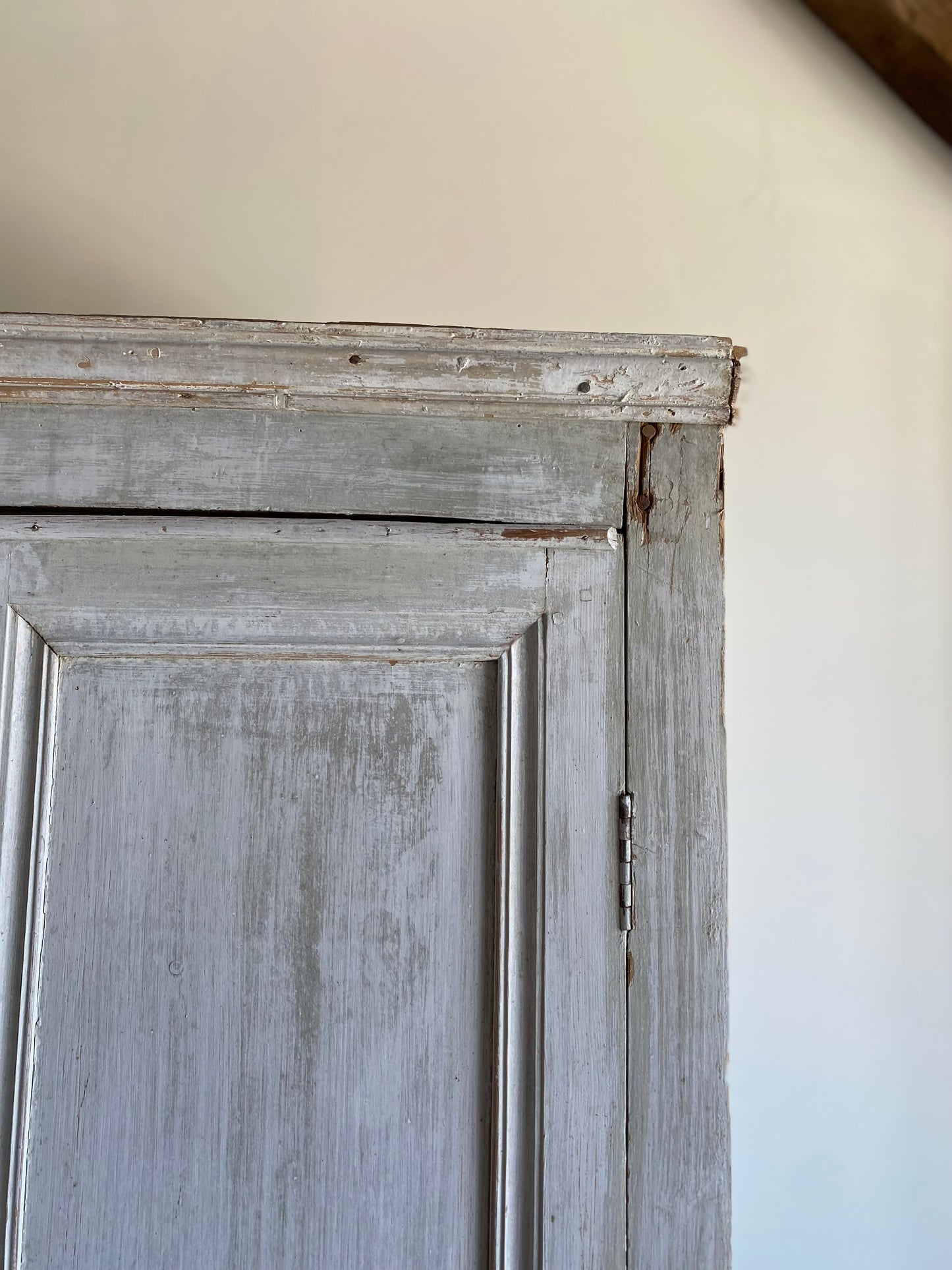French Gray Pantry Cupboard- 8'H