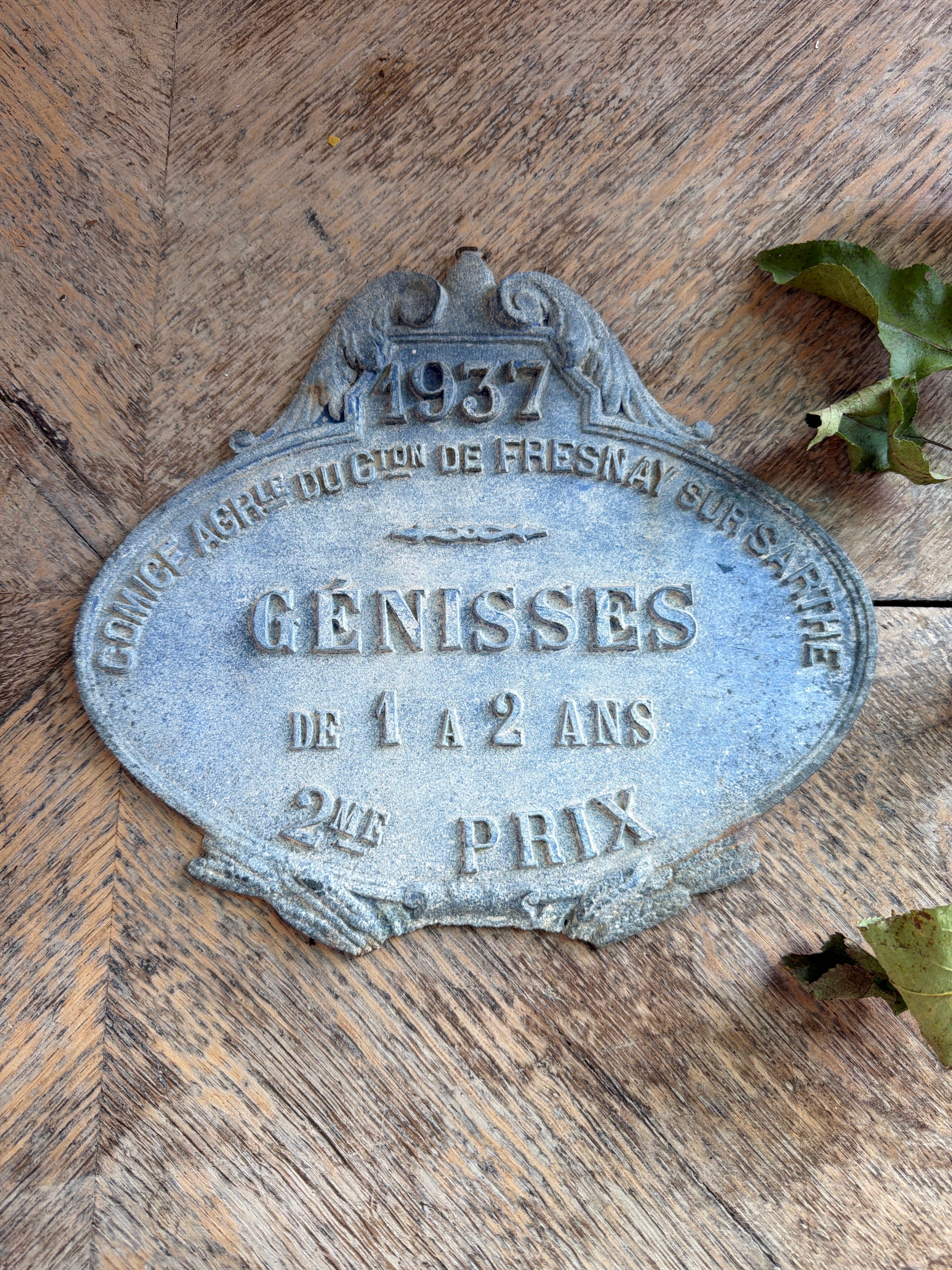 French Agricultural Plaque