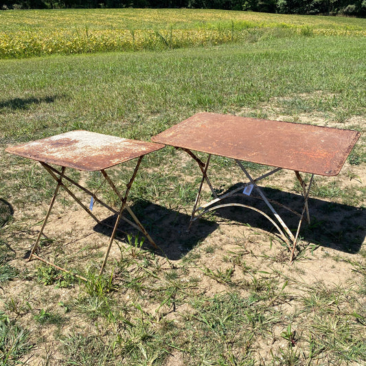 French Rusty Folding Table