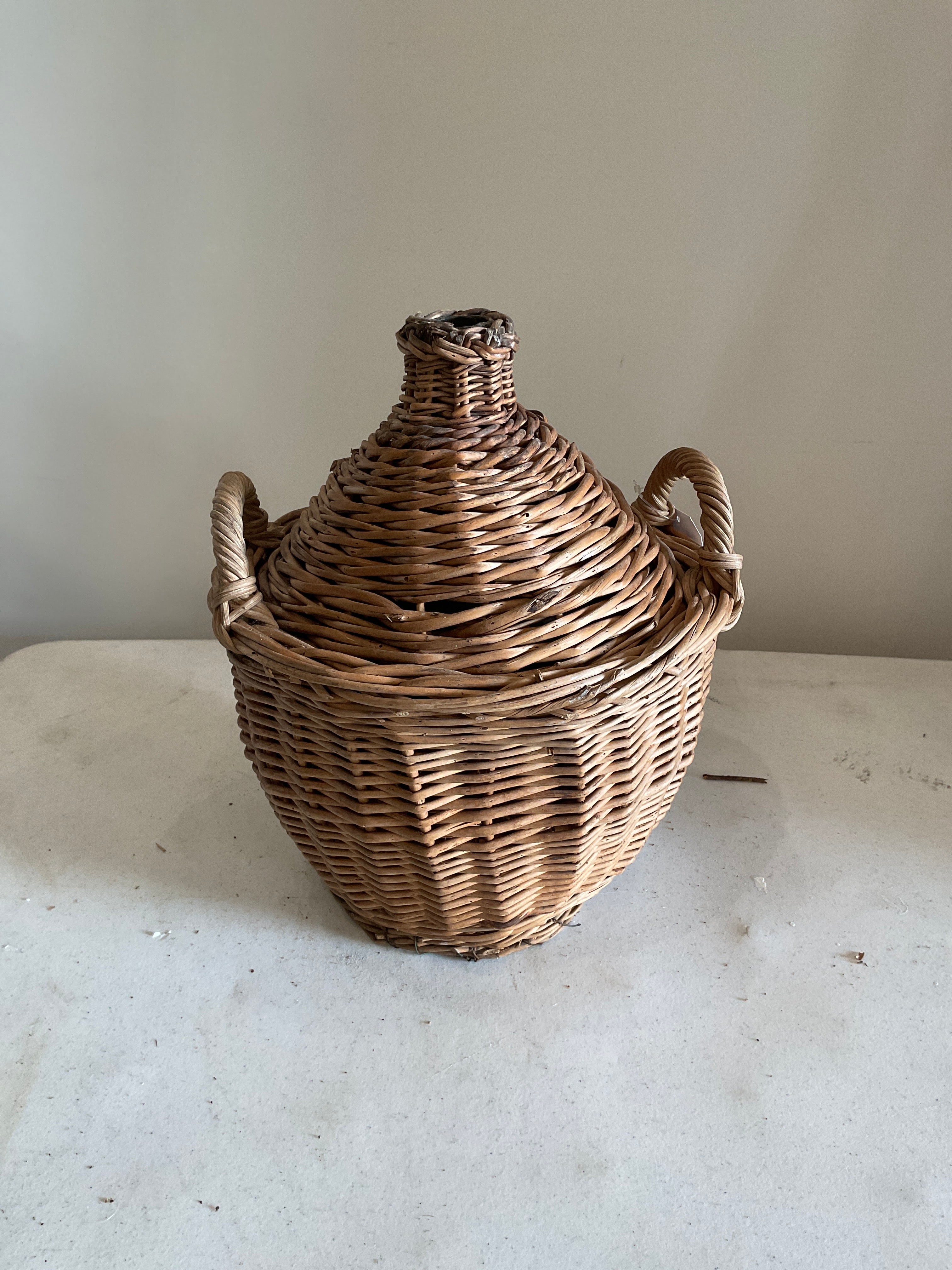 Wicker-Wrapped Demijohn