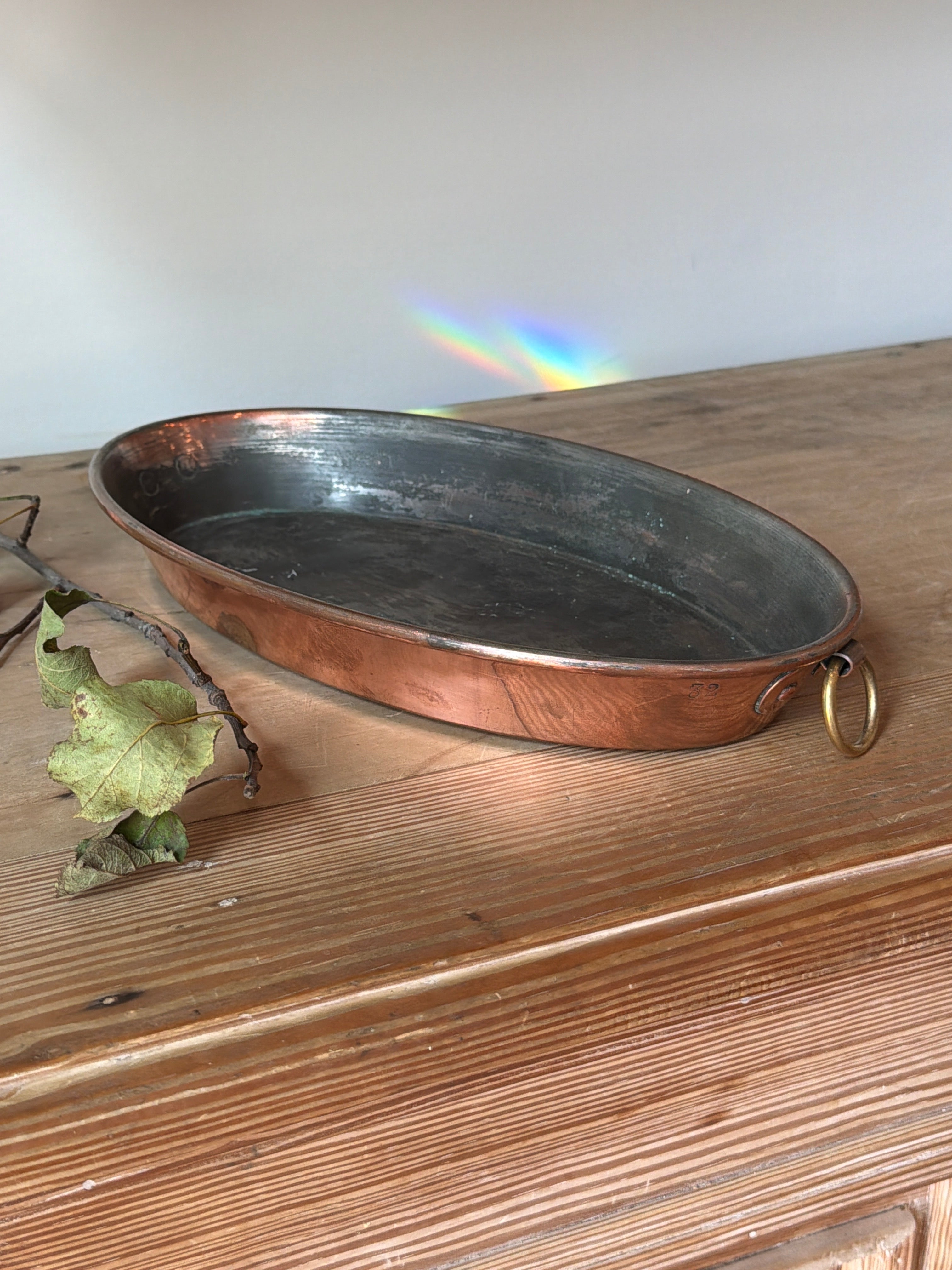 Oval Copper Baking Dish