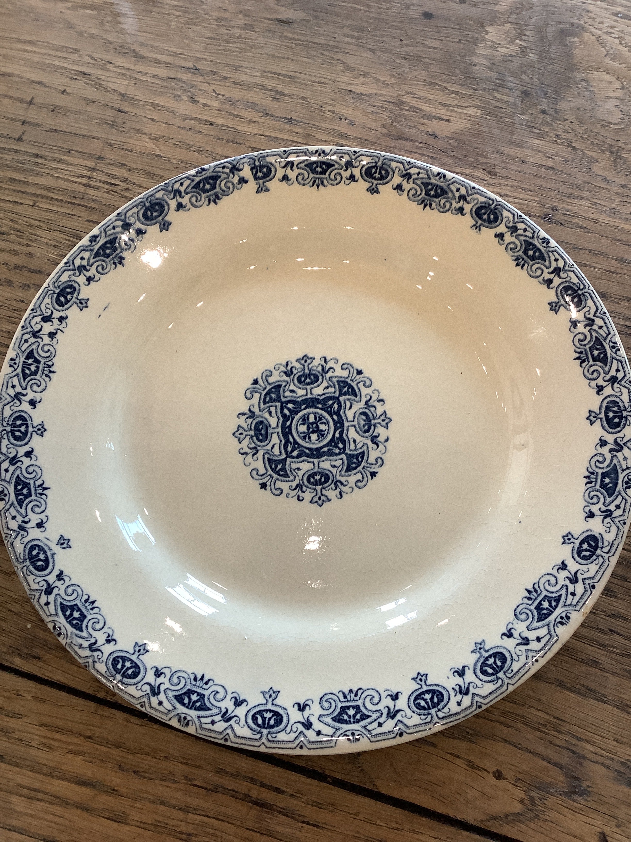 French Blue"Montmorency" Plate