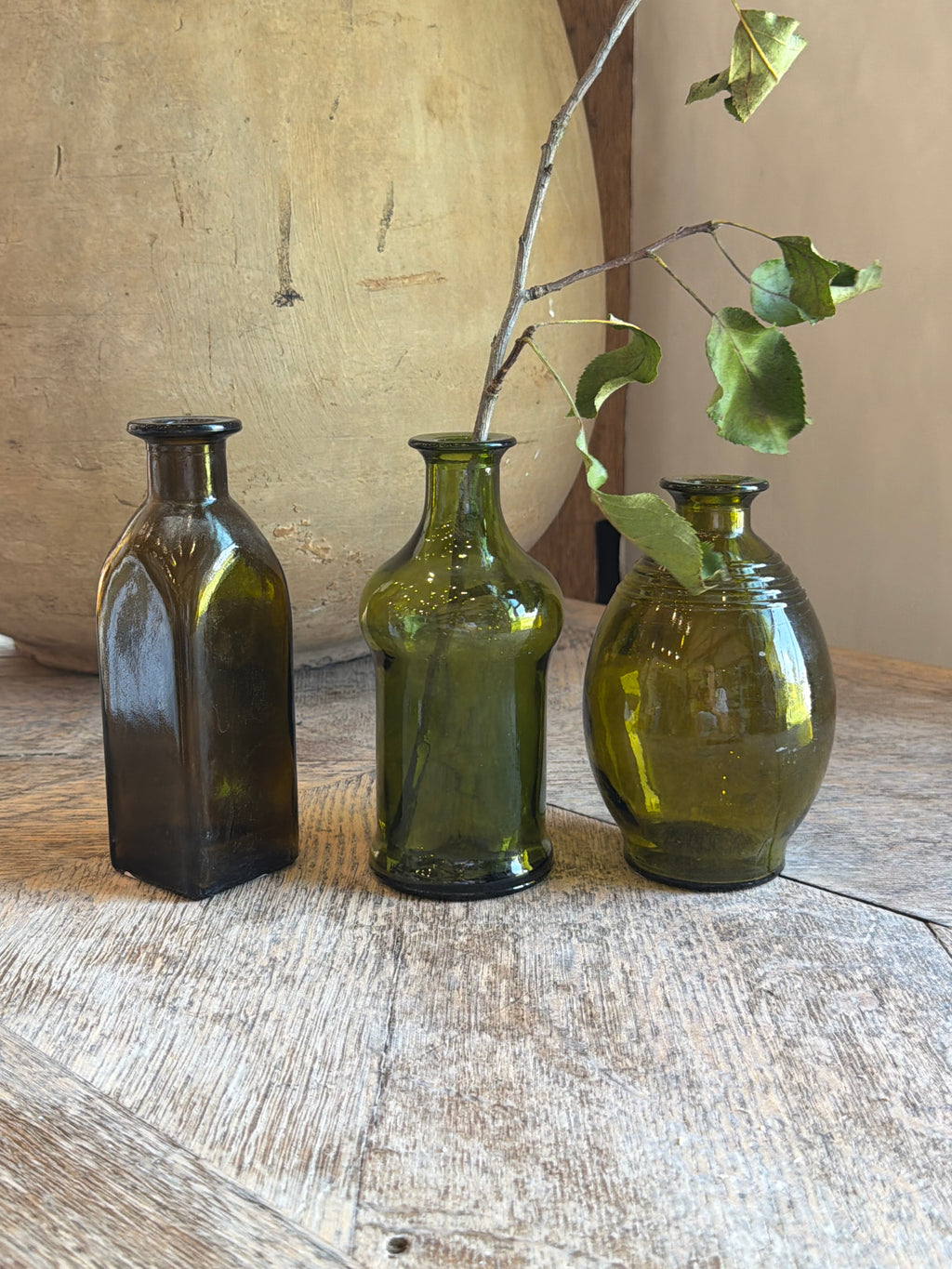 Petite French Green Bottle