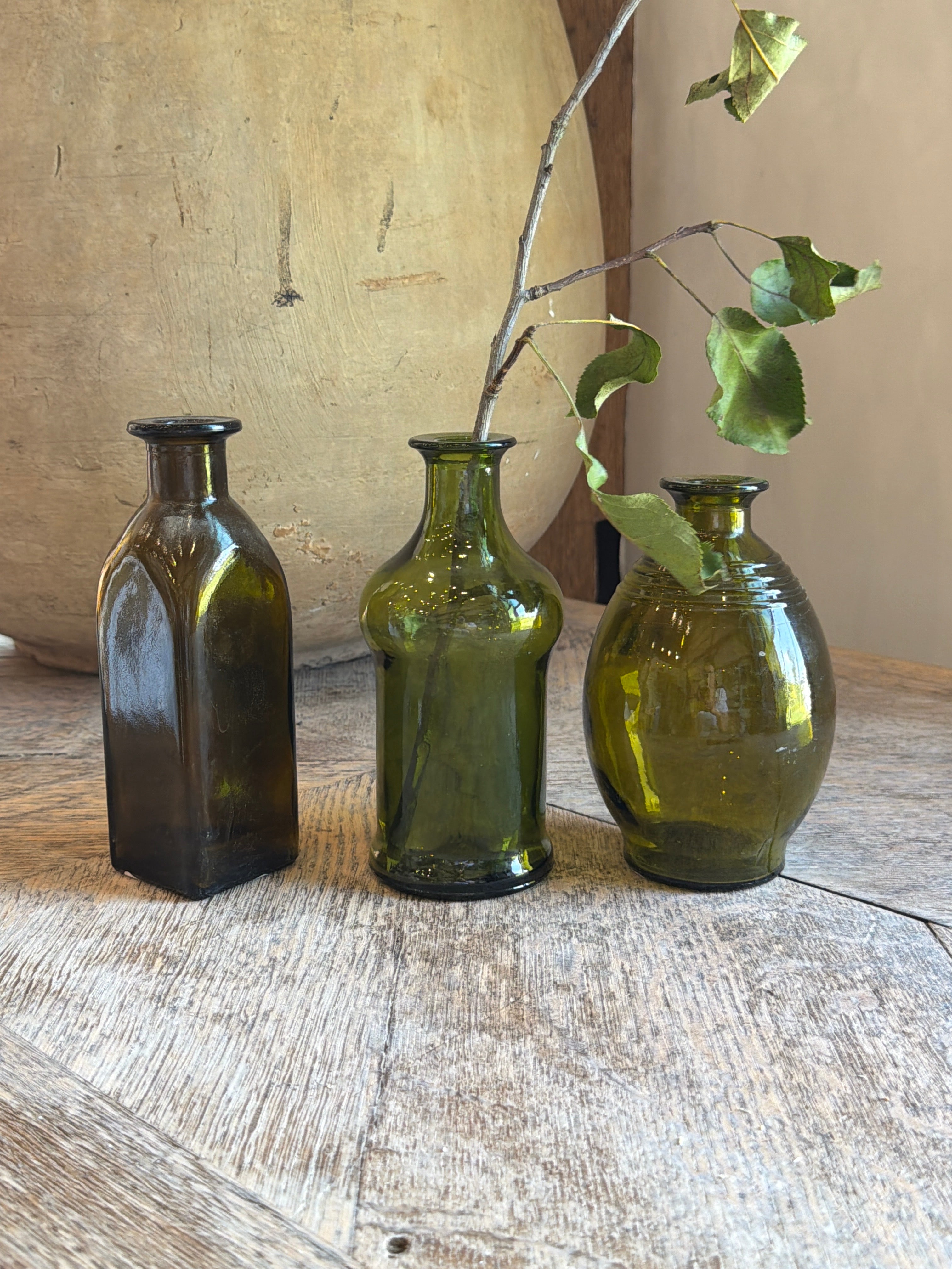 Petite French Green Bottle