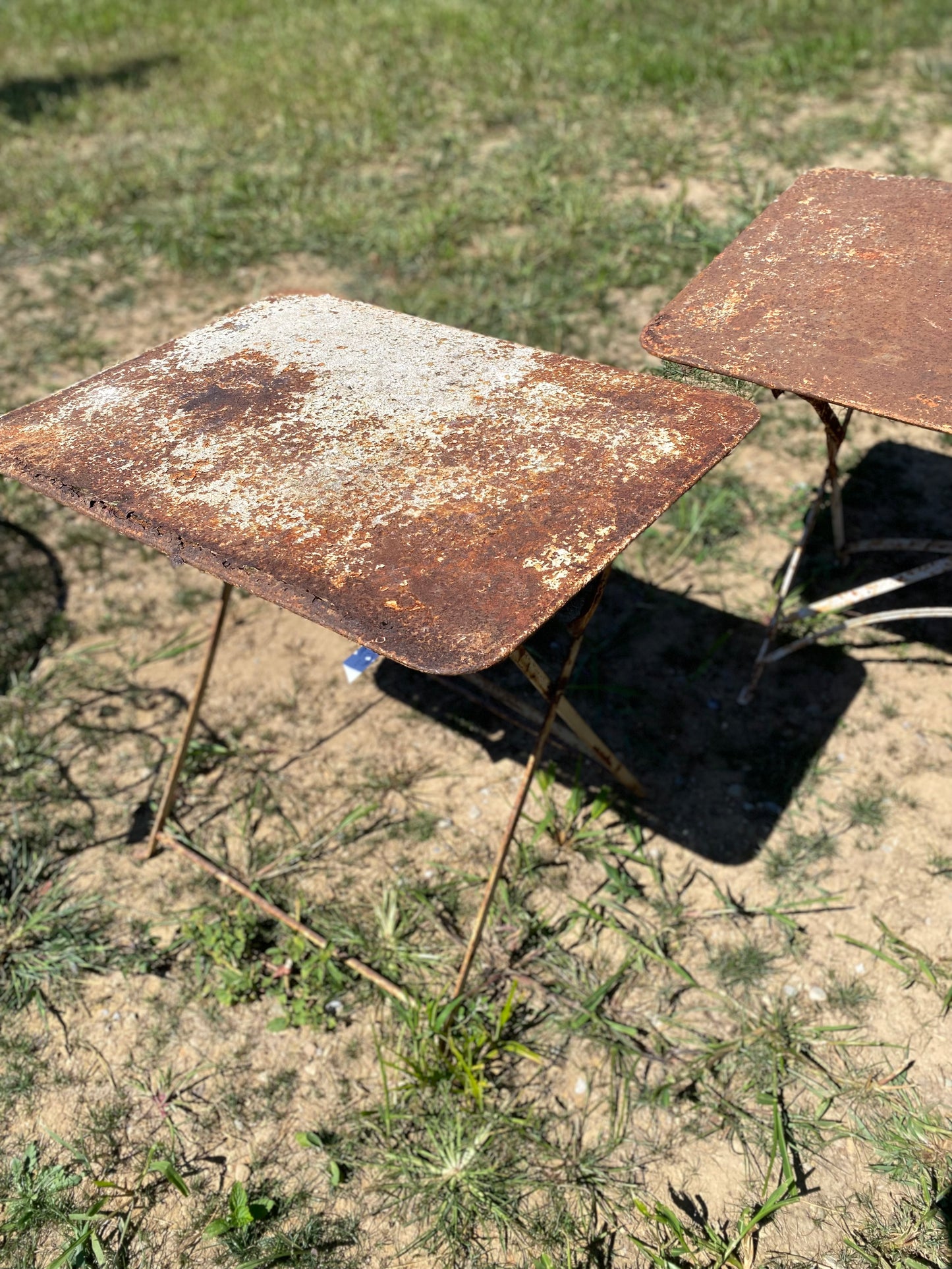 French Rusty Folding Table