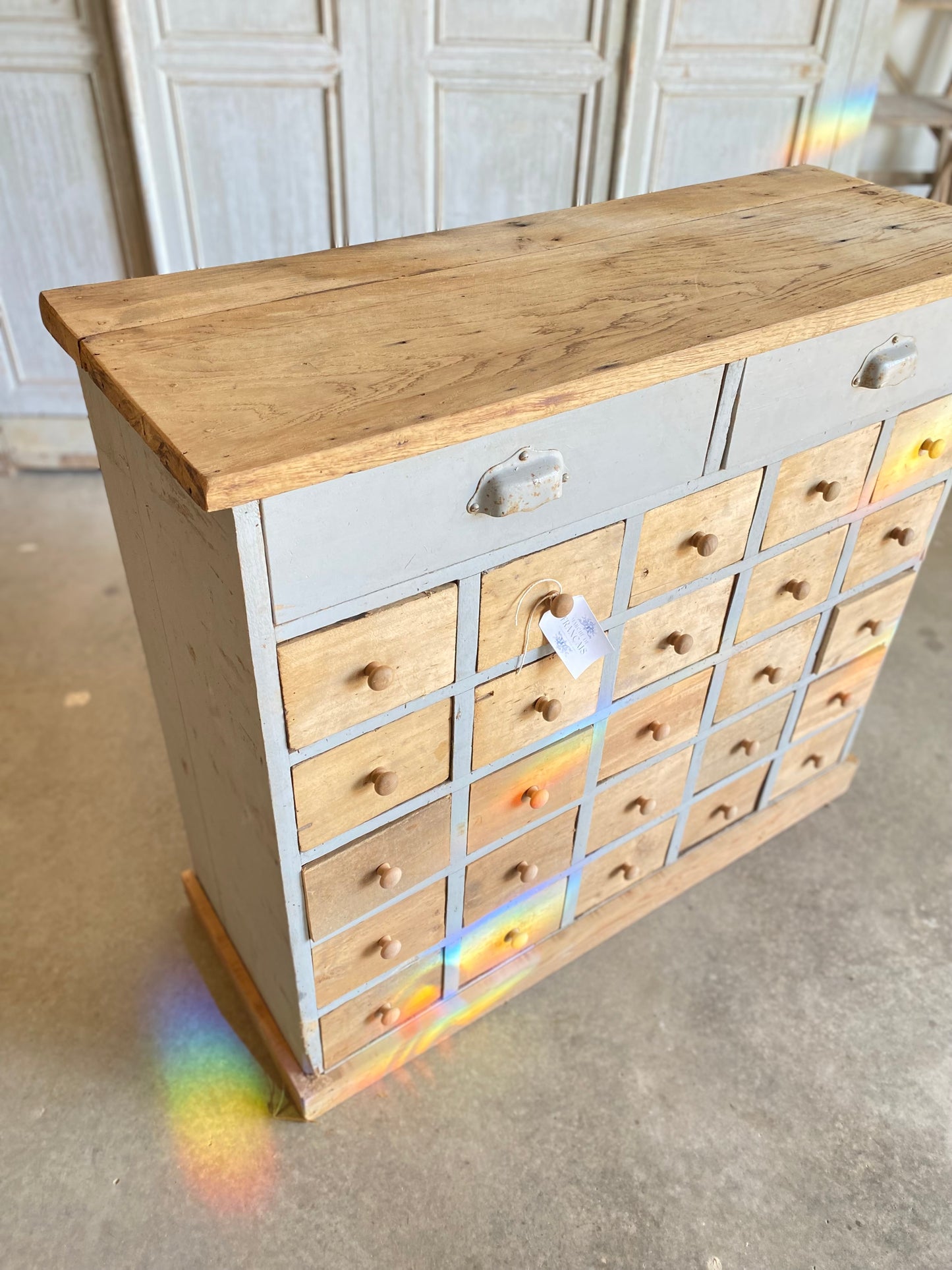 French Pine Multi-Drawer Cubby