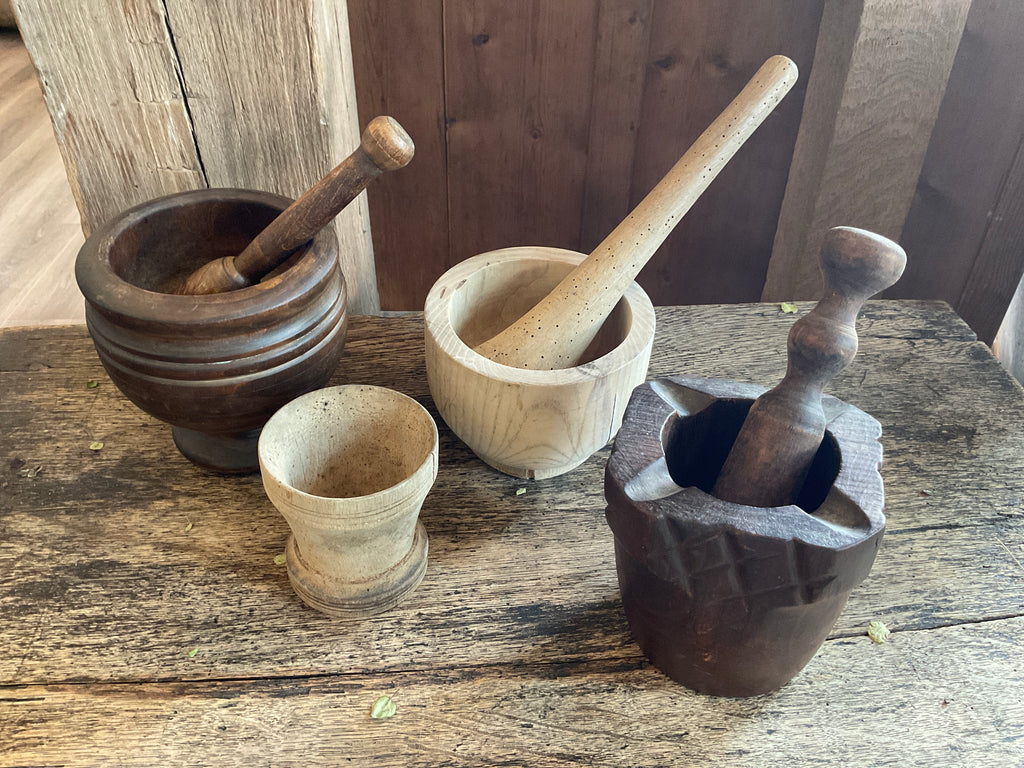 Wood Mortar & Pestle